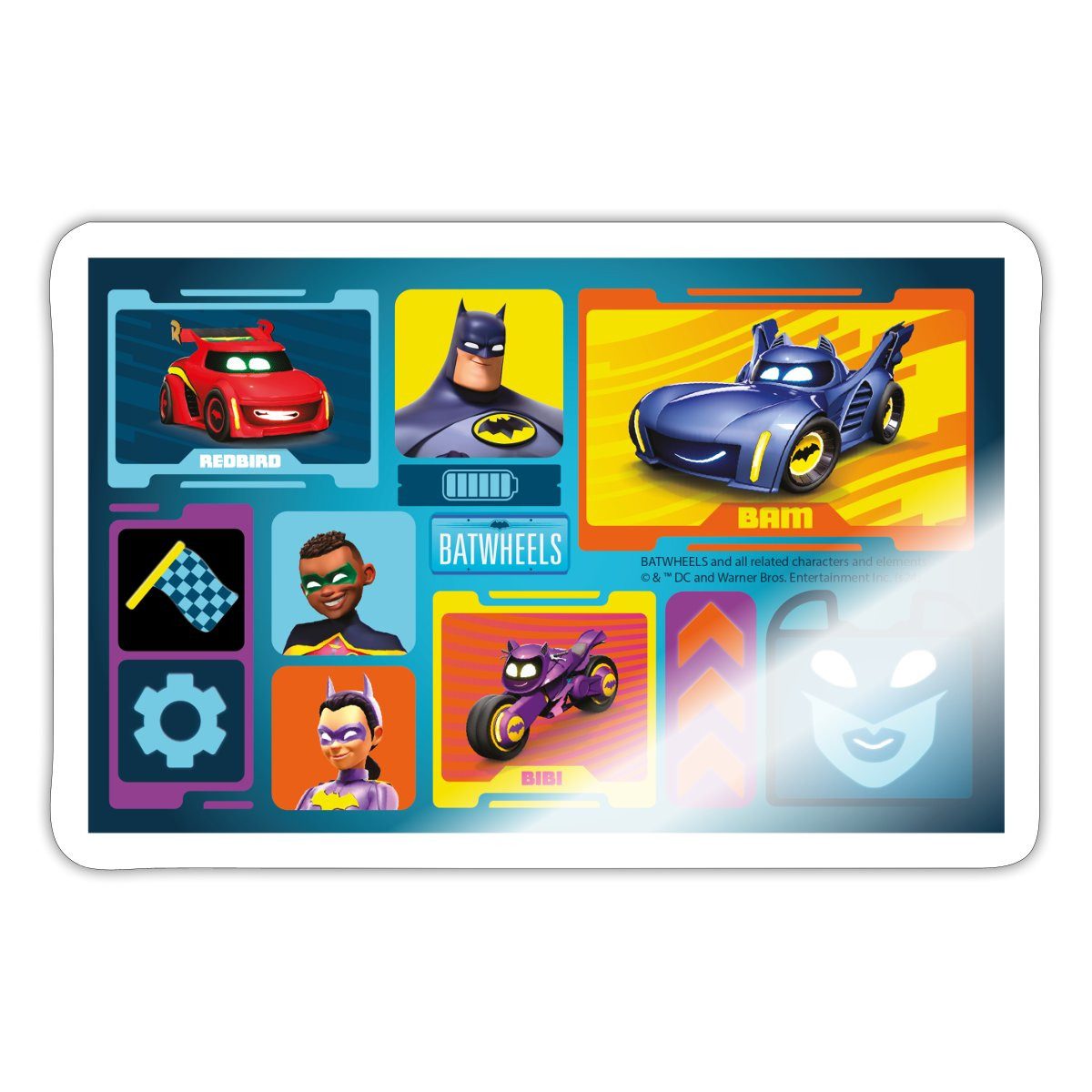Spreadshirt Aufkleber Batwheels Cooles Design Mit Superhelden Und Autos Sticker Aufkleber