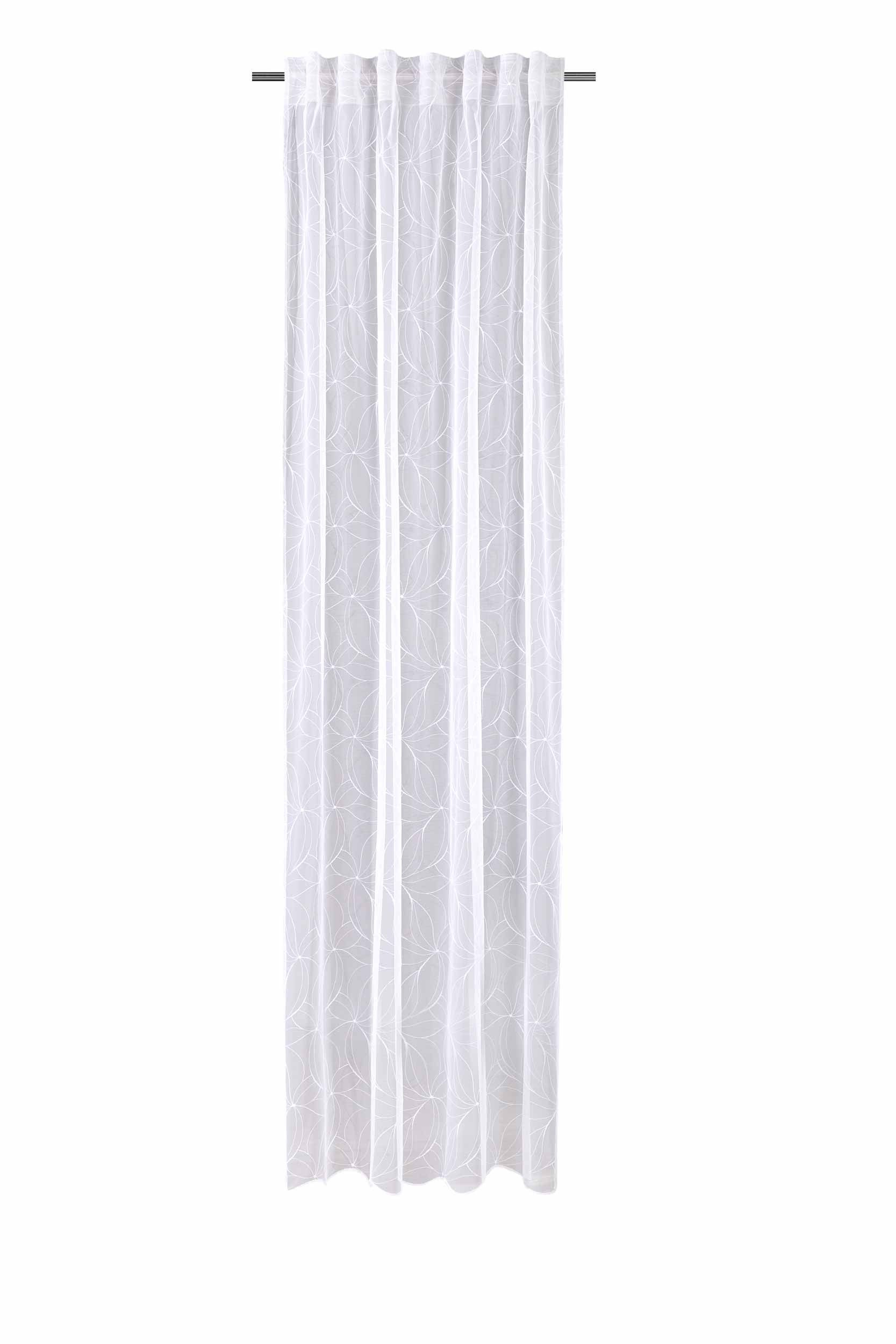 Verdi Vorhang Schal mit verdeckten Schlaufen Yllka 135 x 245 cm (1 St), Multifunktionsband, halbtransparent