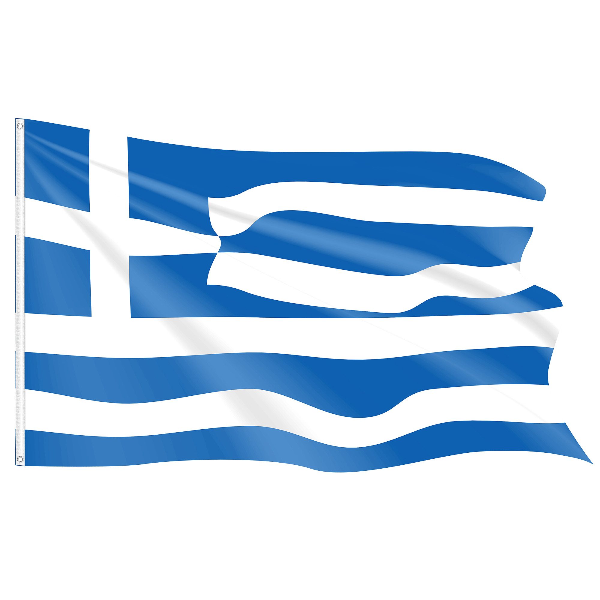 Taffstyle Flagge Fahne 150cm x 90 cm Fanartikel Land mit Metallösen Griechenland, WM Länderflagge Fahne Handball Eishockey Basketball Fussball