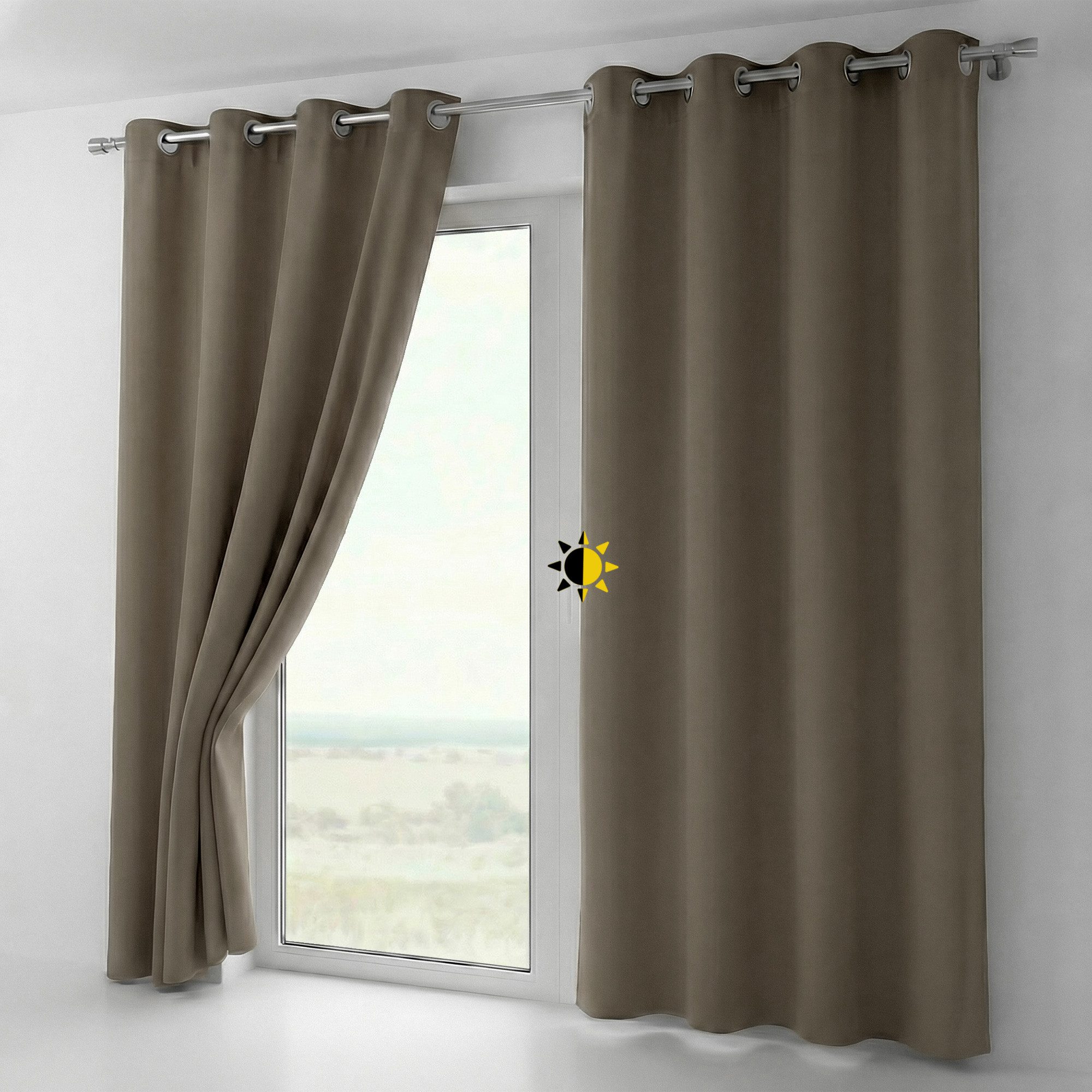 Beautex Verdunkelungsvorhang Verdunkelungsgardine Ösen Vorhang blickdicht a günstig online kaufen