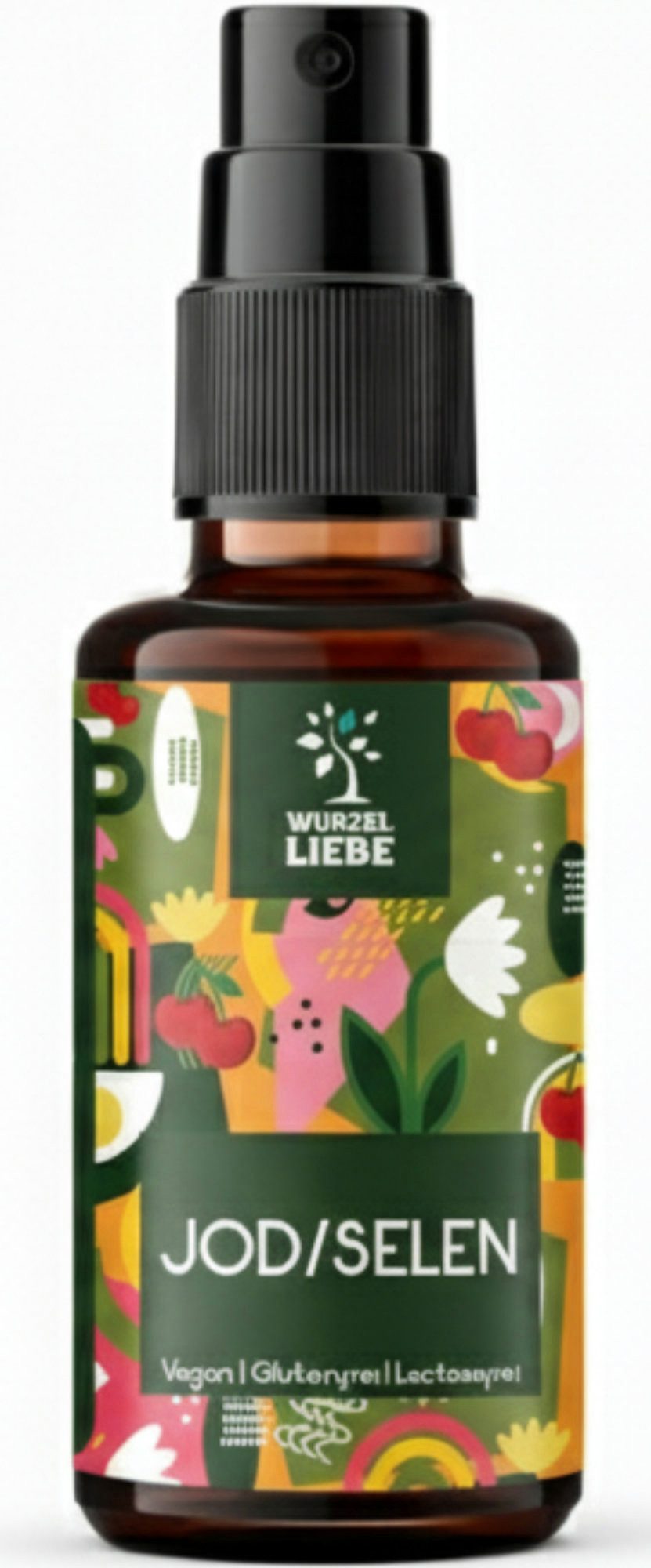 WURZELLIEBE Jod & Selen - Jod 150µg / Selen 150µg pro Tagesdosis Spray, 30 ml