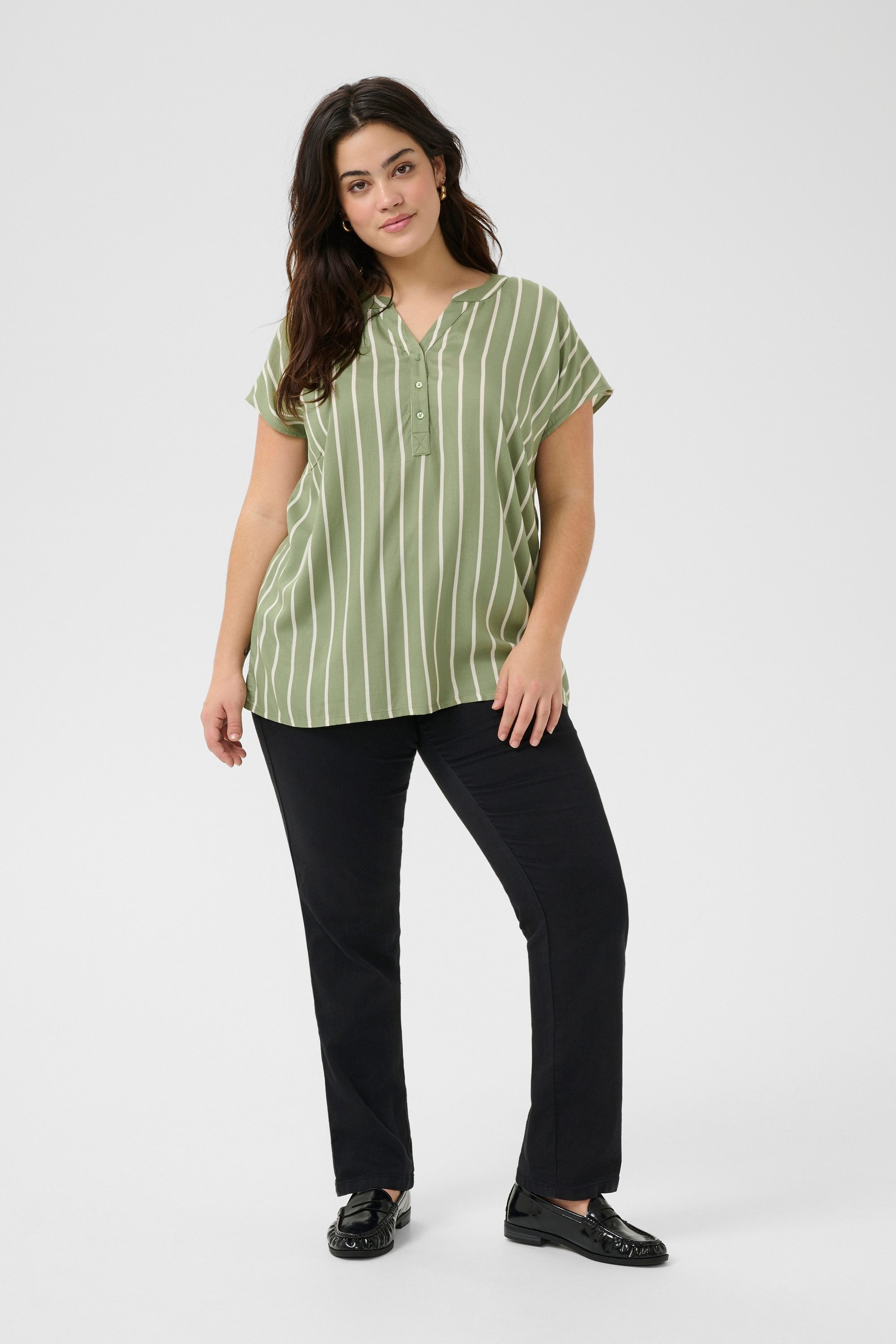 KAFFE Curve Kurzarmbluse Ärmellose Bluse KCsida günstig online kaufen