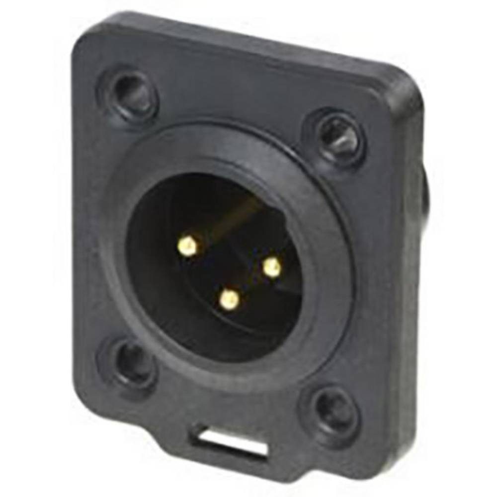 Neutrik NC3MDX-T - XLR-Einbaustecker 3-polig TOP Audio- & Video-Adapter