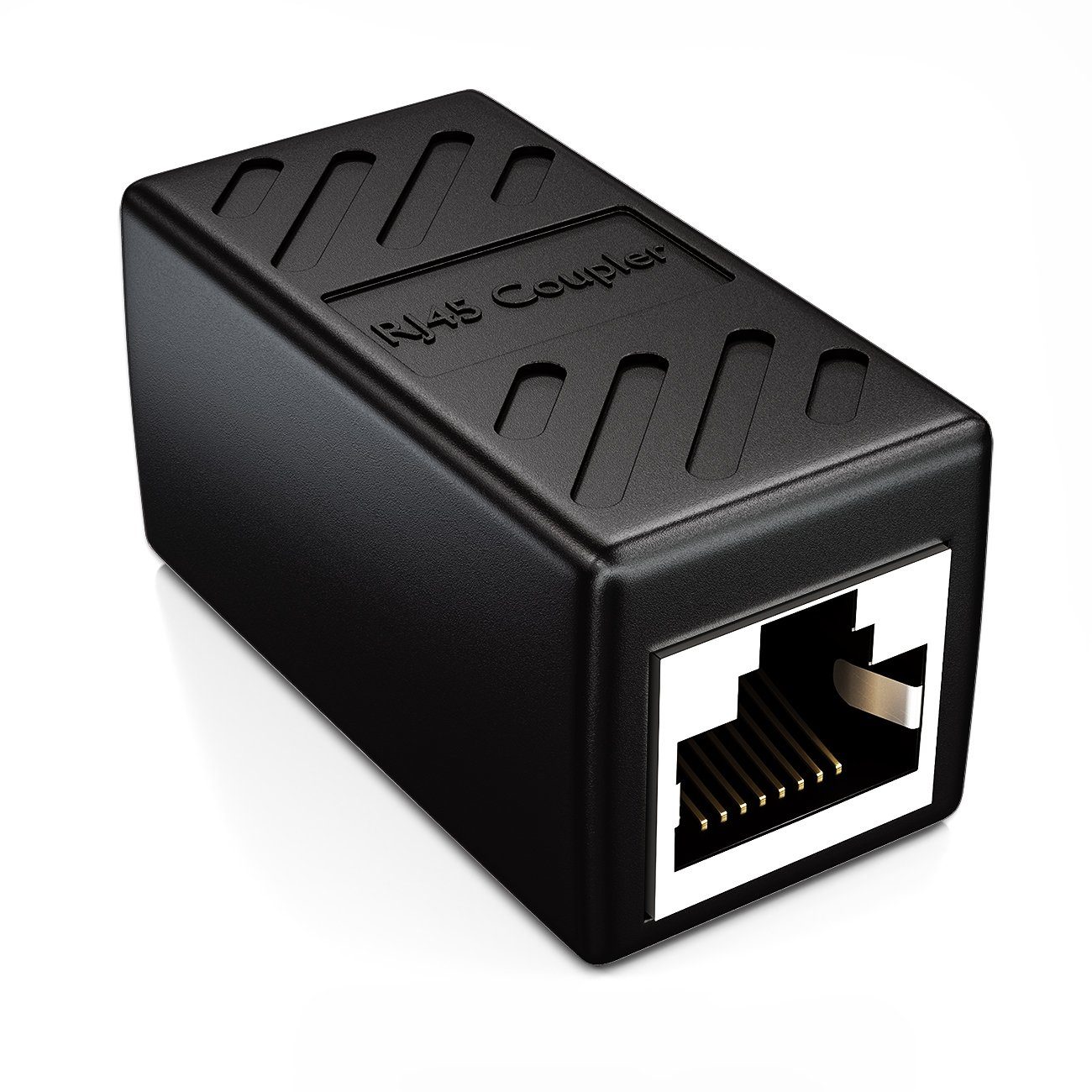 deleyCON deleyCON 1x CAT6 Patchkabel Koppler Modular Geschirmt 2x RJ45 Buchse Netzwerk-Adapter