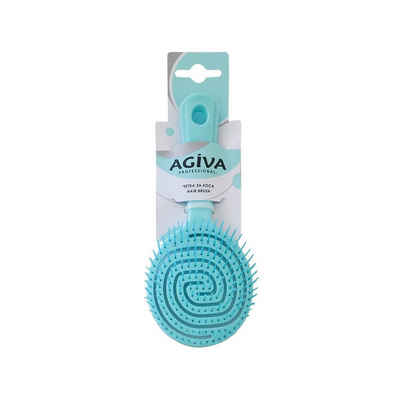AGIVA Haarbürste Haarbürste Agiva Professional klein Runde Blau