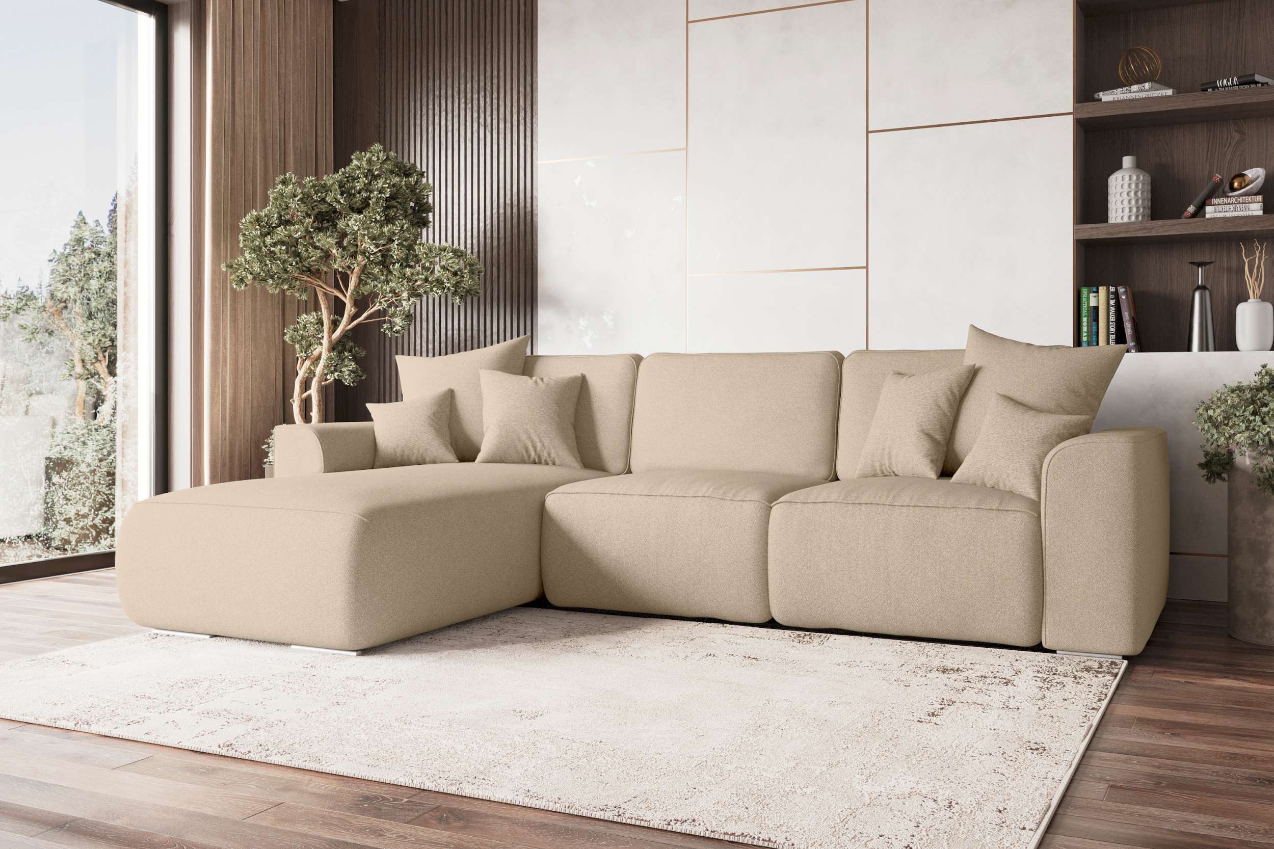 99rooms Ecksofa Gusto, Sofa L-Form, Eckcouch, mit abnehmbaren Kissen,Rundum günstig online kaufen