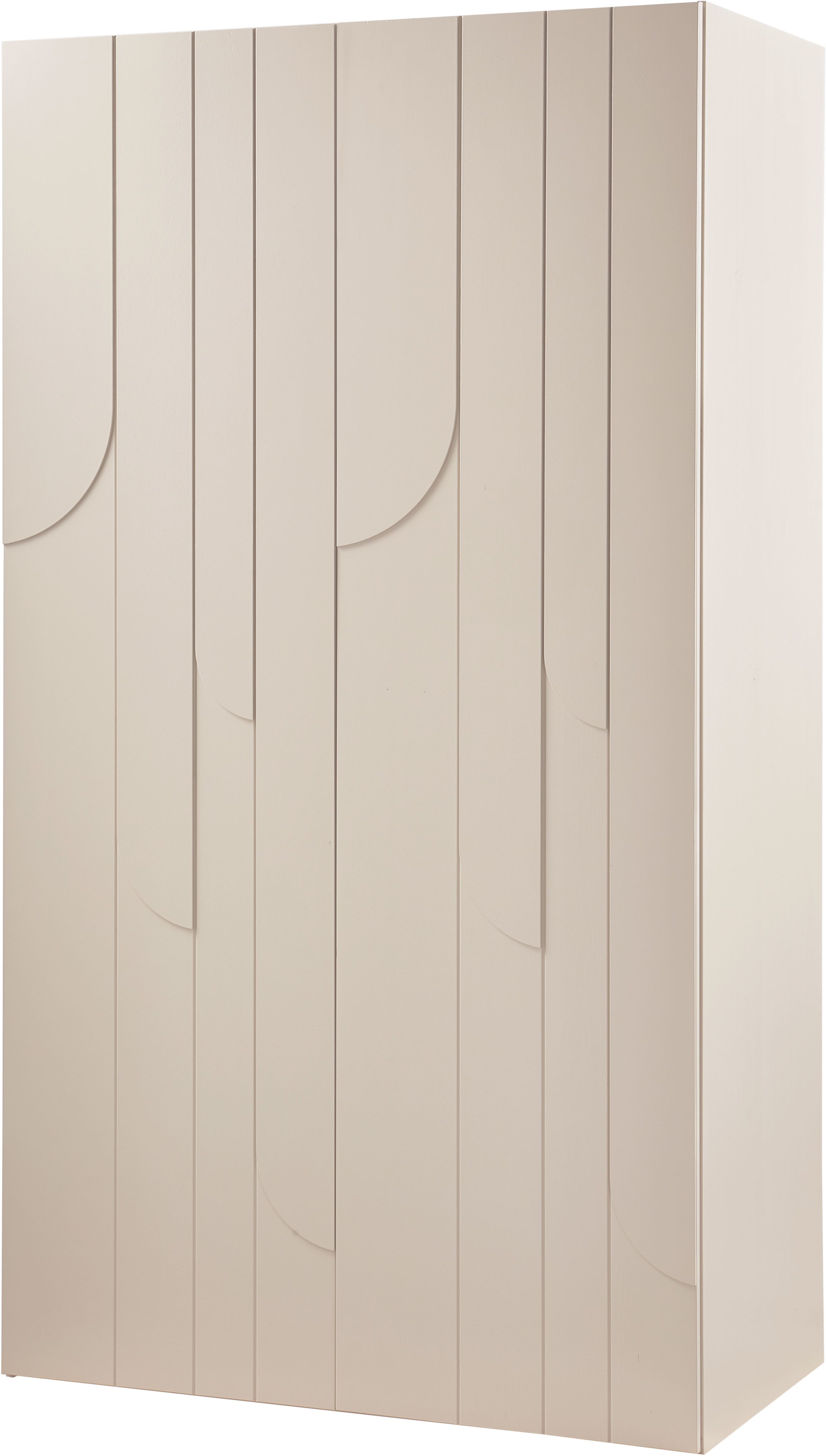 WOOOD Kleiderschrank WOOOD RAIN 2-TÜRIGER KLEIDERSCHRANK KIEFER DUST [fsc] Kleiderschrank Rain aus FSC-Kiefer besticht durch wellenförmige Türen