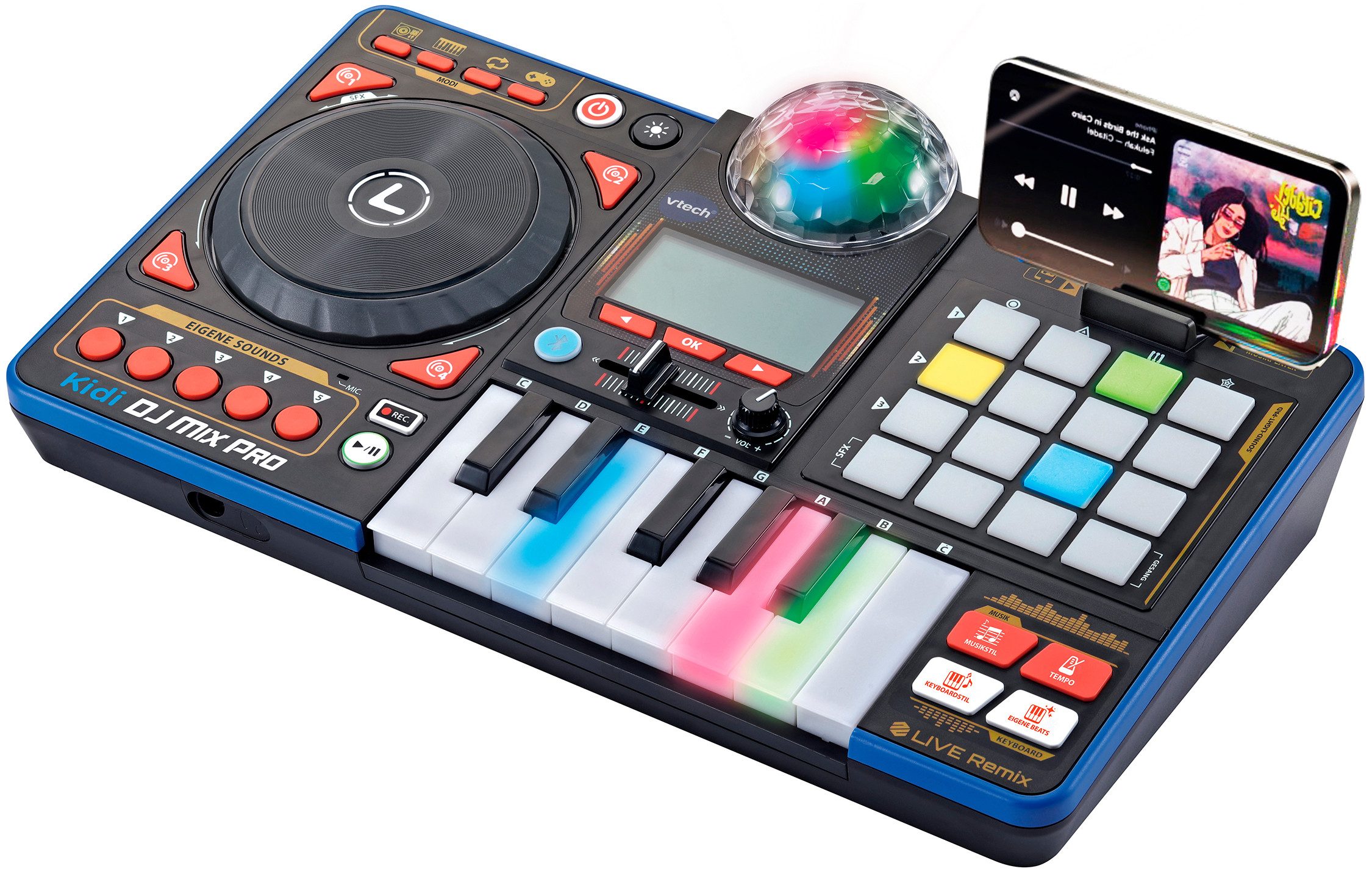 Vtech® Spielzeug-Musikinstrument Kidi DJ Mix Pro, mit Lichteffekten