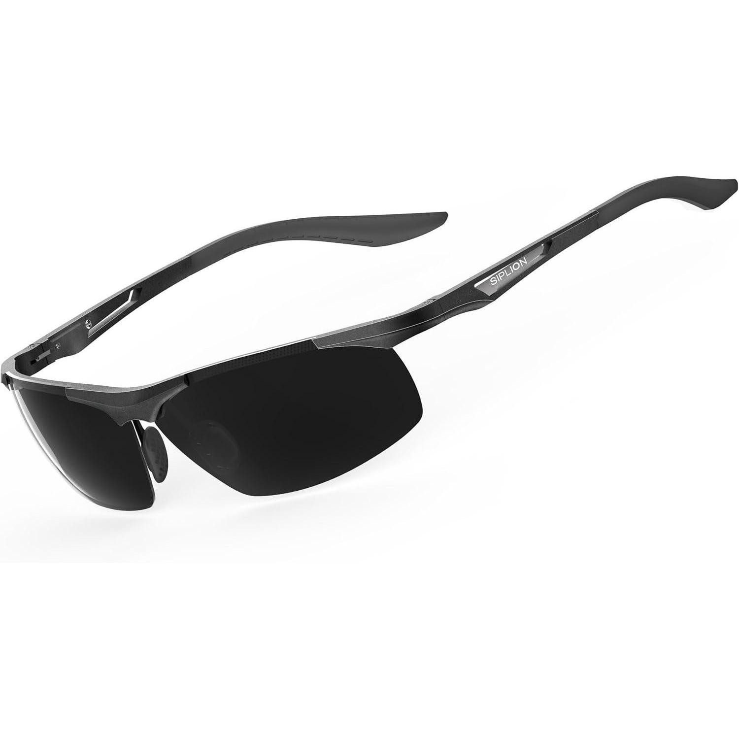 LuxusKollektion Sonnenbrille Sportbrille Herren Polarisierte 8729 Schwarz Non-verspiegelt Linsen