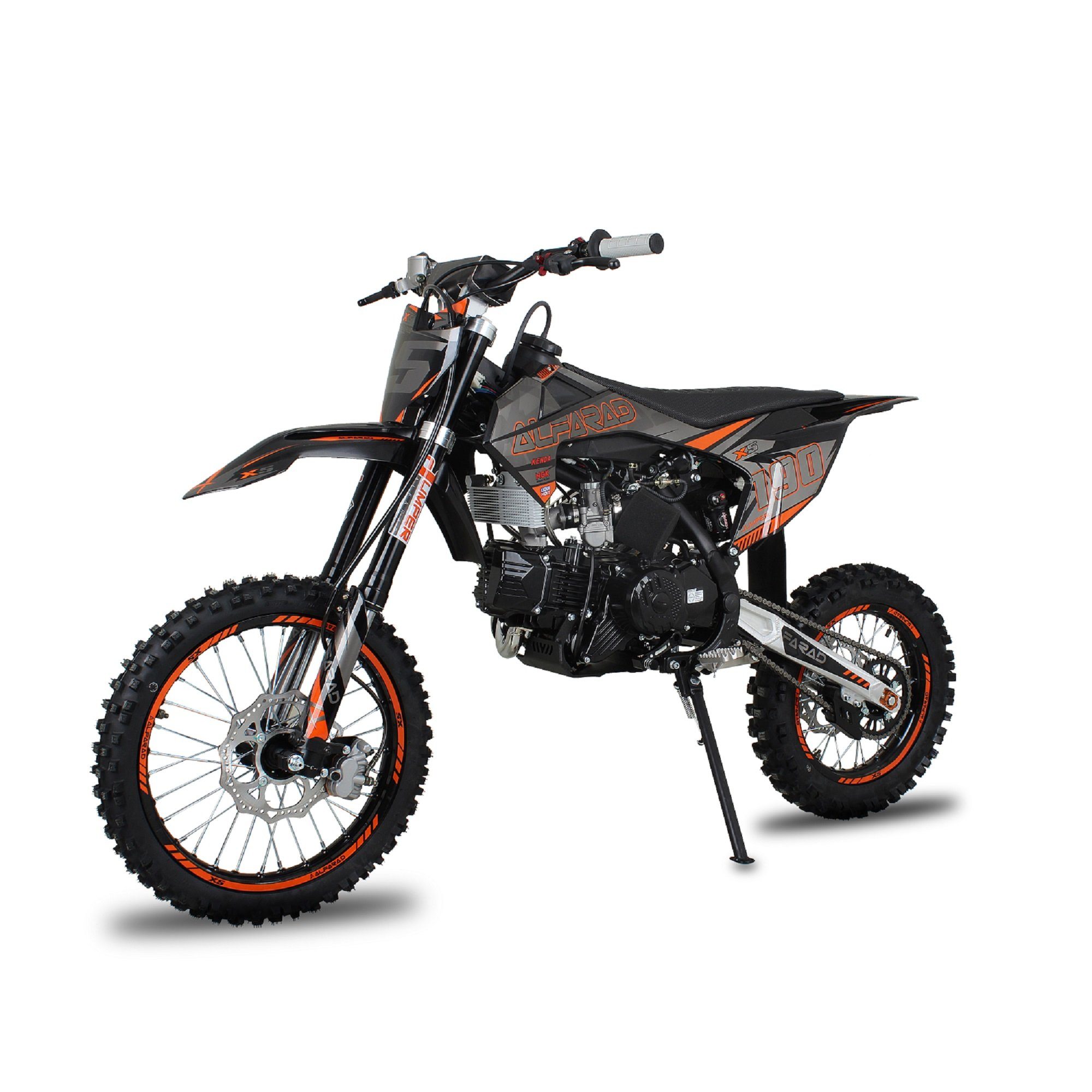 KXD Dirt-Bike 190ccm Dirtbike CrossBike 17/14" Pitbike Motocross Motorrad Alfarad X5