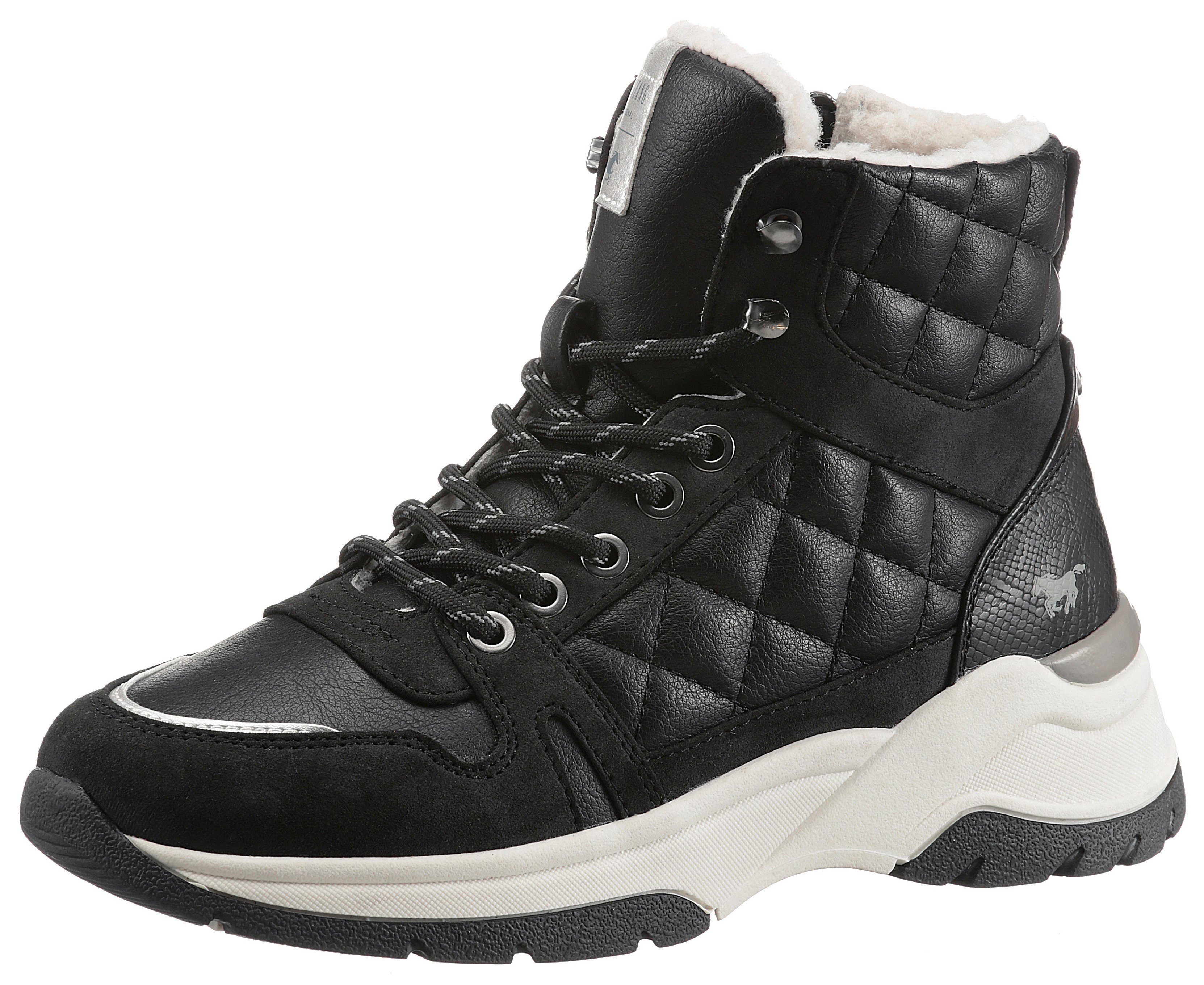 Mustang Shoes Winterboots mit modischer Steppung am Schaft schwarz