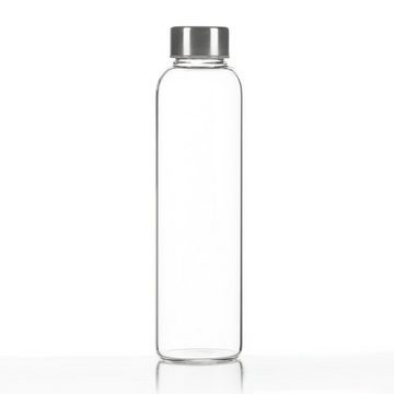 Dimono Trinkflasche »Flasche aus Glas mit Sleeve«, Wasserflasche ca. 600 ml