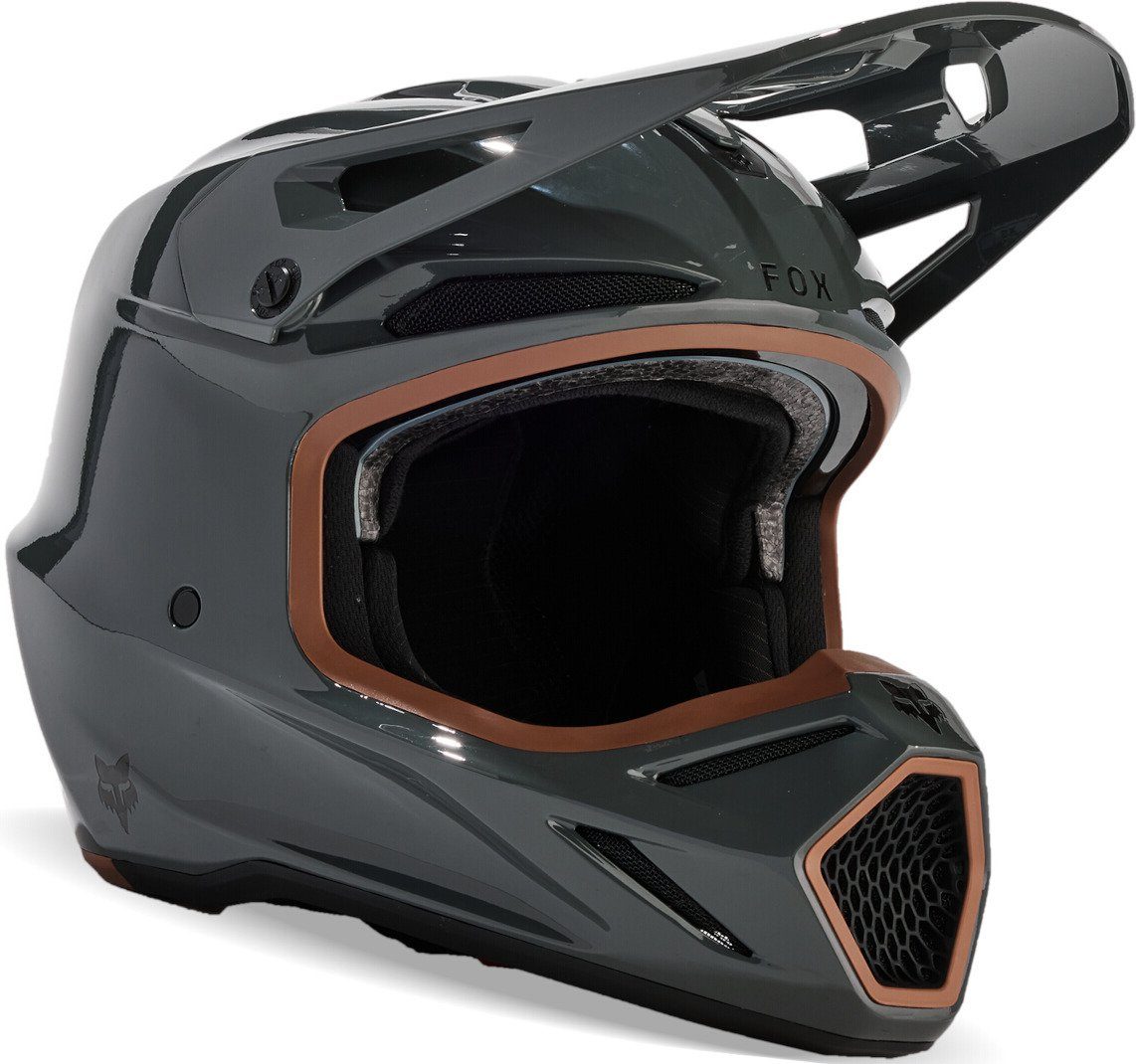 Motocrosshelm V3 RS Carbon Solid MIPS Motocross Helm