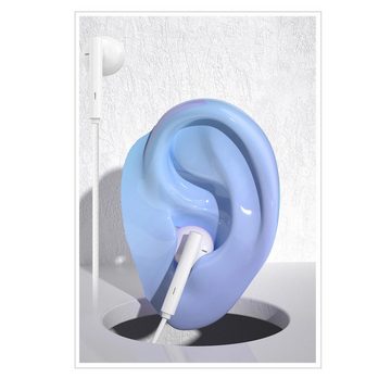 Dudao kabelgebundene Kopfhörer USB Typ C 1,2 m (X3B-W) In-Ear-Kopfhörer Kopfhörer