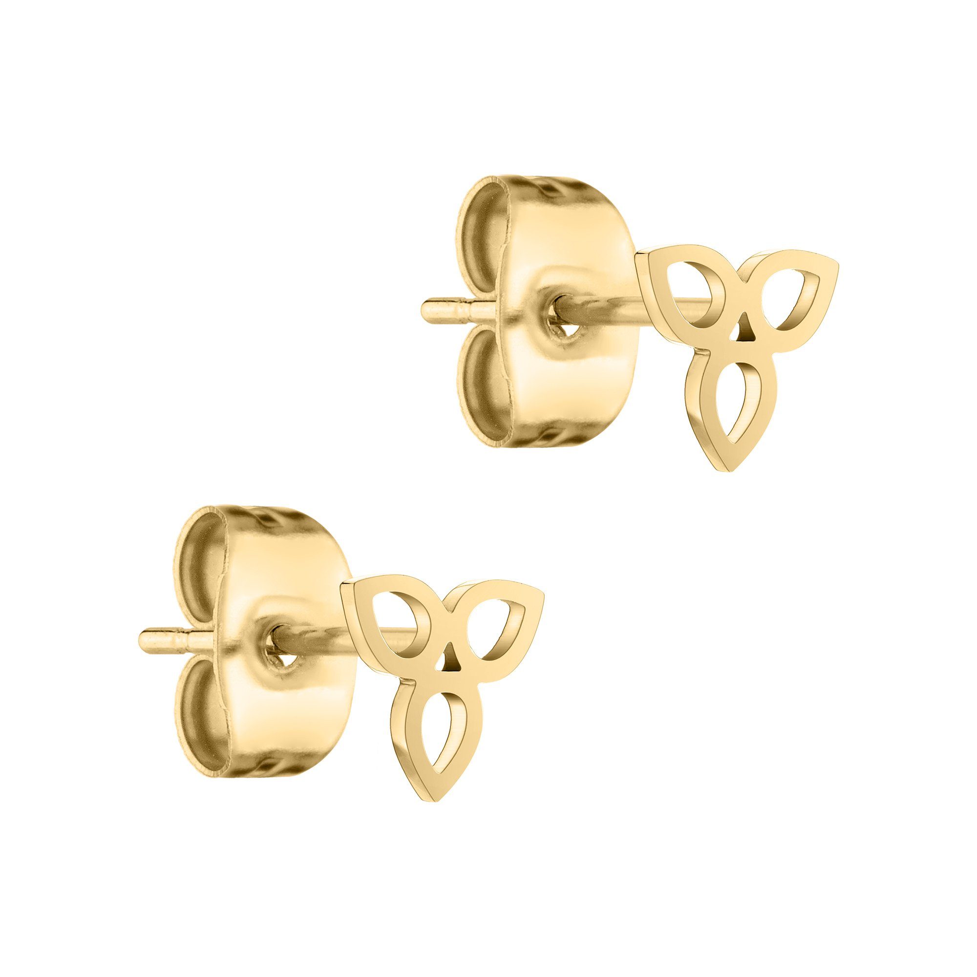 Paar Ohrstecker Flower Edelstahl