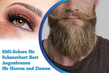 SMI Bartschere Bartschere Männer Schnurrbart schere Augenbrauenschere Schere + Etui