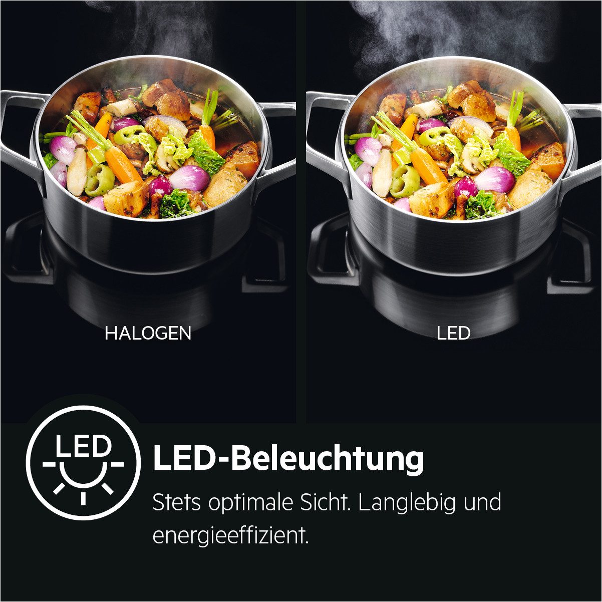 AEG Unterbauhaube DEB2531S DEB2531S, Abluft- und Umluftbetrieb, mit spülmaschinenfesten Fettfiltern