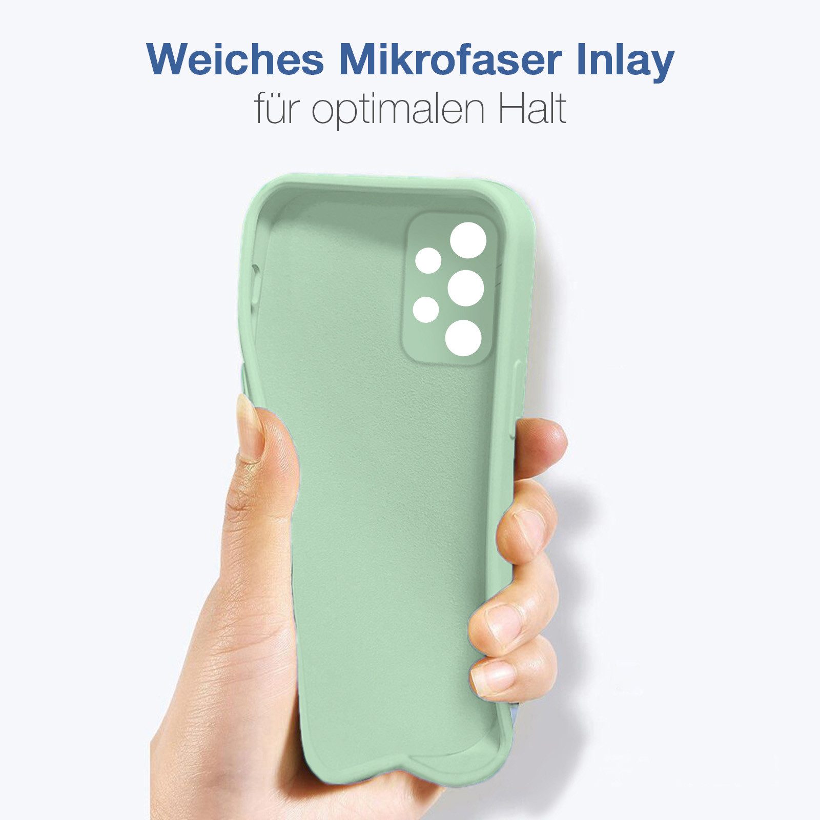 Tec-Expert Handyhülle SoftGrip Cover Hülle für Samsung Galaxy A53 5G, Handy Case Bumper integrierter Kameraschutz flexibel