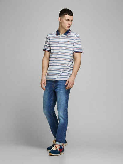 Jack & Jones 5-Pocket-Jeans Tapered Skinny Hose in blau
