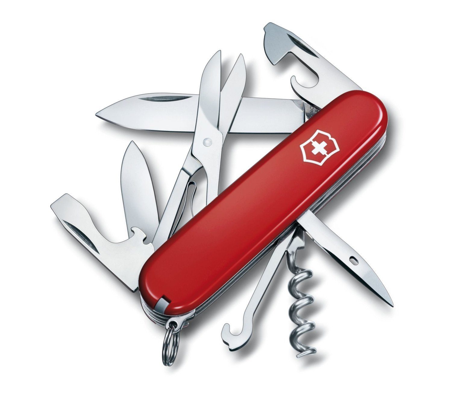 Victorinox Taschenmesser Climber Offiziersmesser 1.3703 14 Funktionen, 14 Funktionen rot