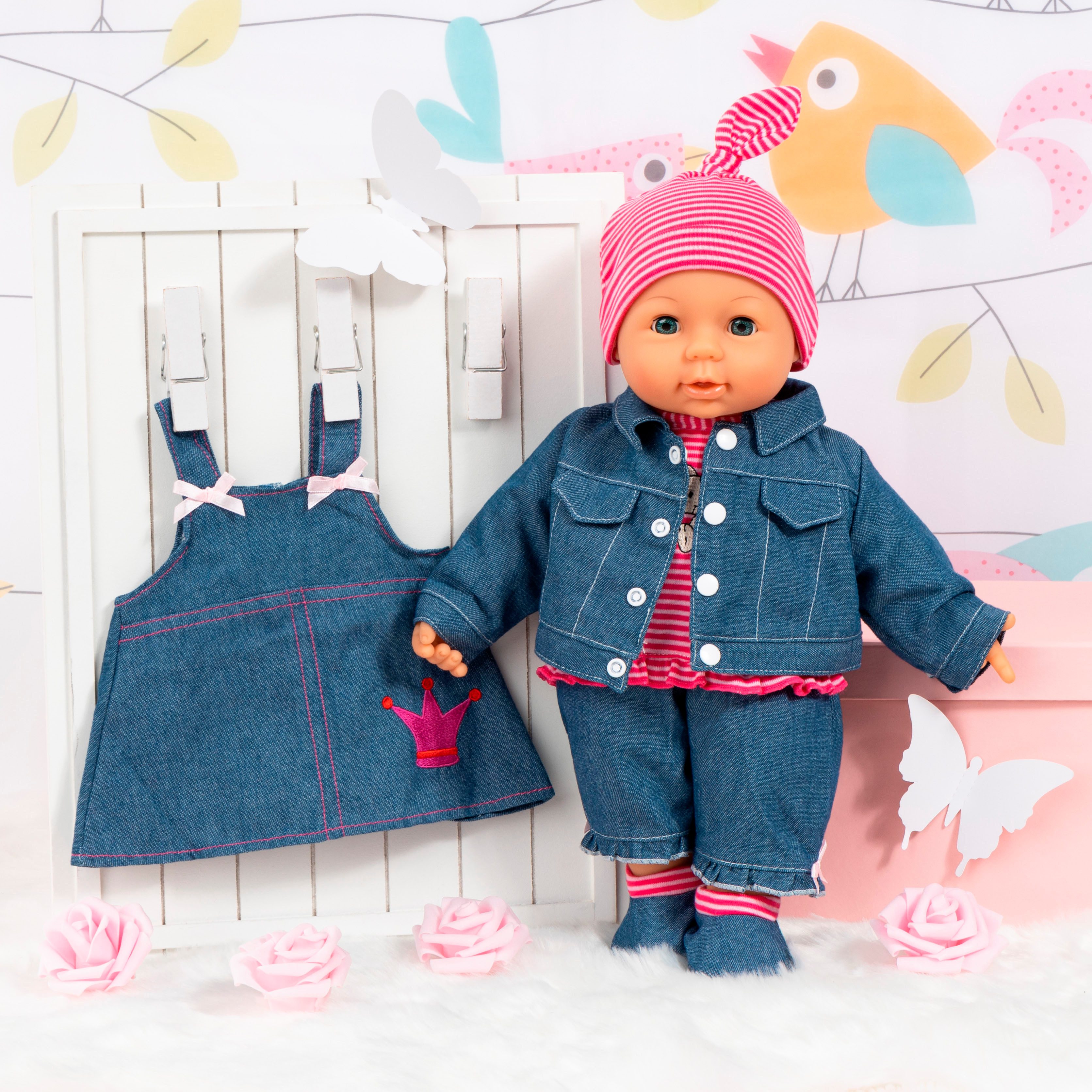 Bayer Puppenkleidung Hose/Jacke 42- 46 cm (Set, 7-tlg) günstig online kaufen