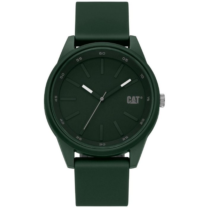 CAT CATERPILLA Chronograph CAT Armbanduhr - Insignia grün 43mm (1-tlg) leichtgewichtige Uhr in einem innovativen Design