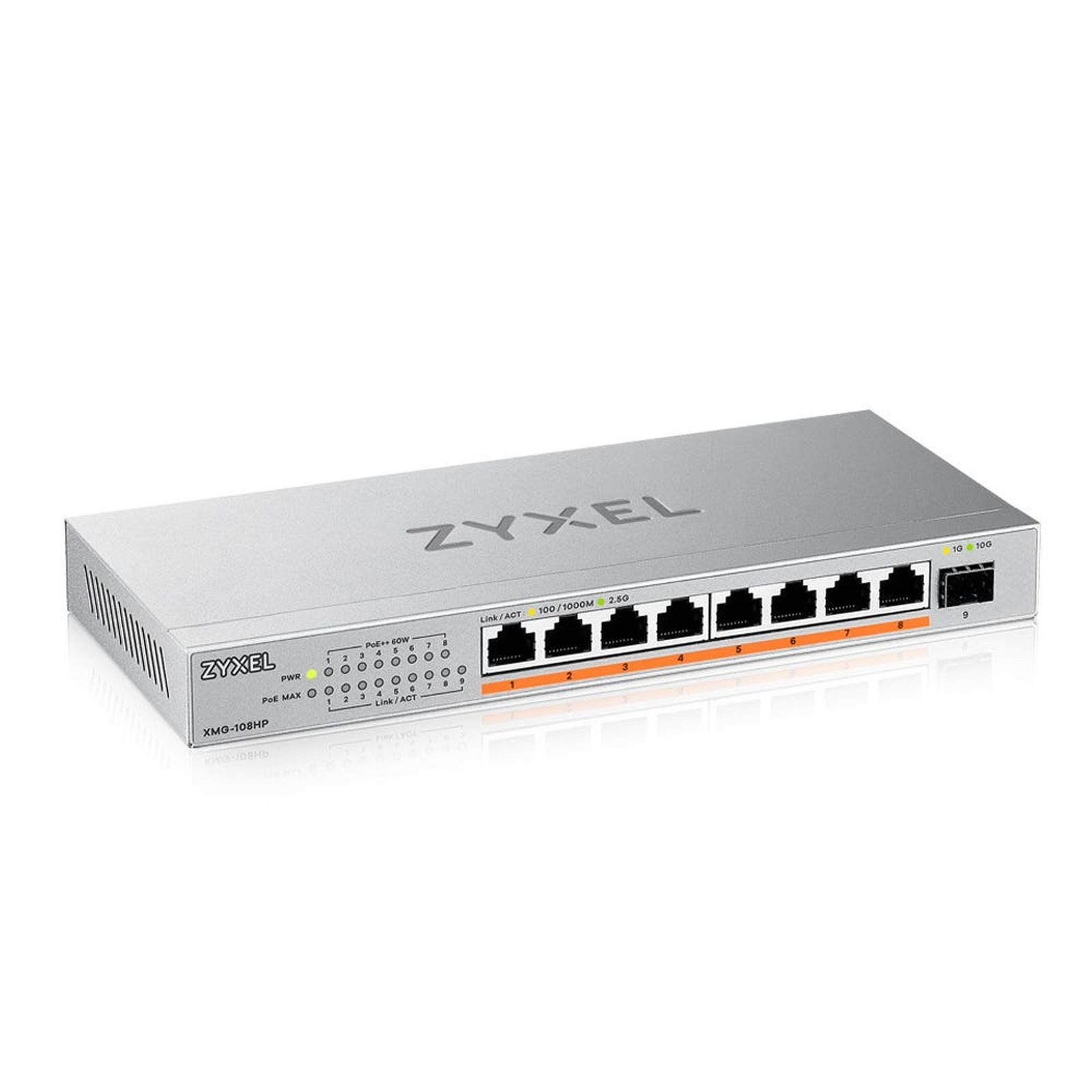 Zyxel XMG-100 Series XMG-108HP - Switch - nicht verwaltet - unmanaged - 8 x Netzwerk-Switch