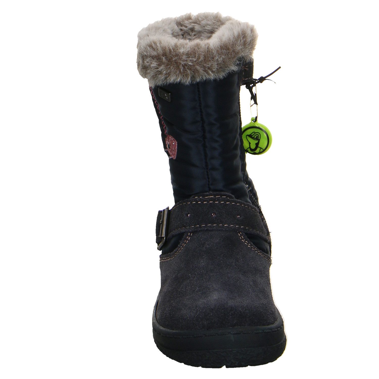 Lurchi Lurchi Velour Klettstiefel Winter Mädchen blau Winterstiefelette