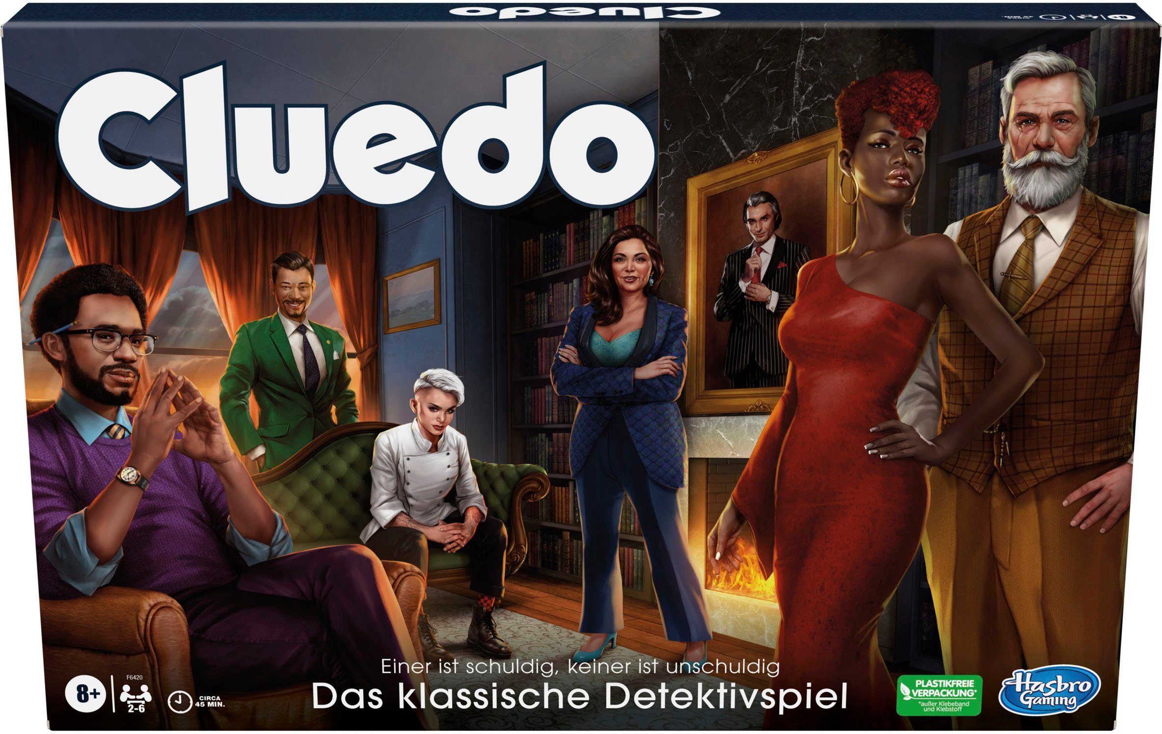 Hasbro Spiel Cluedo Das klassische Detektivspiel, Brettspiel