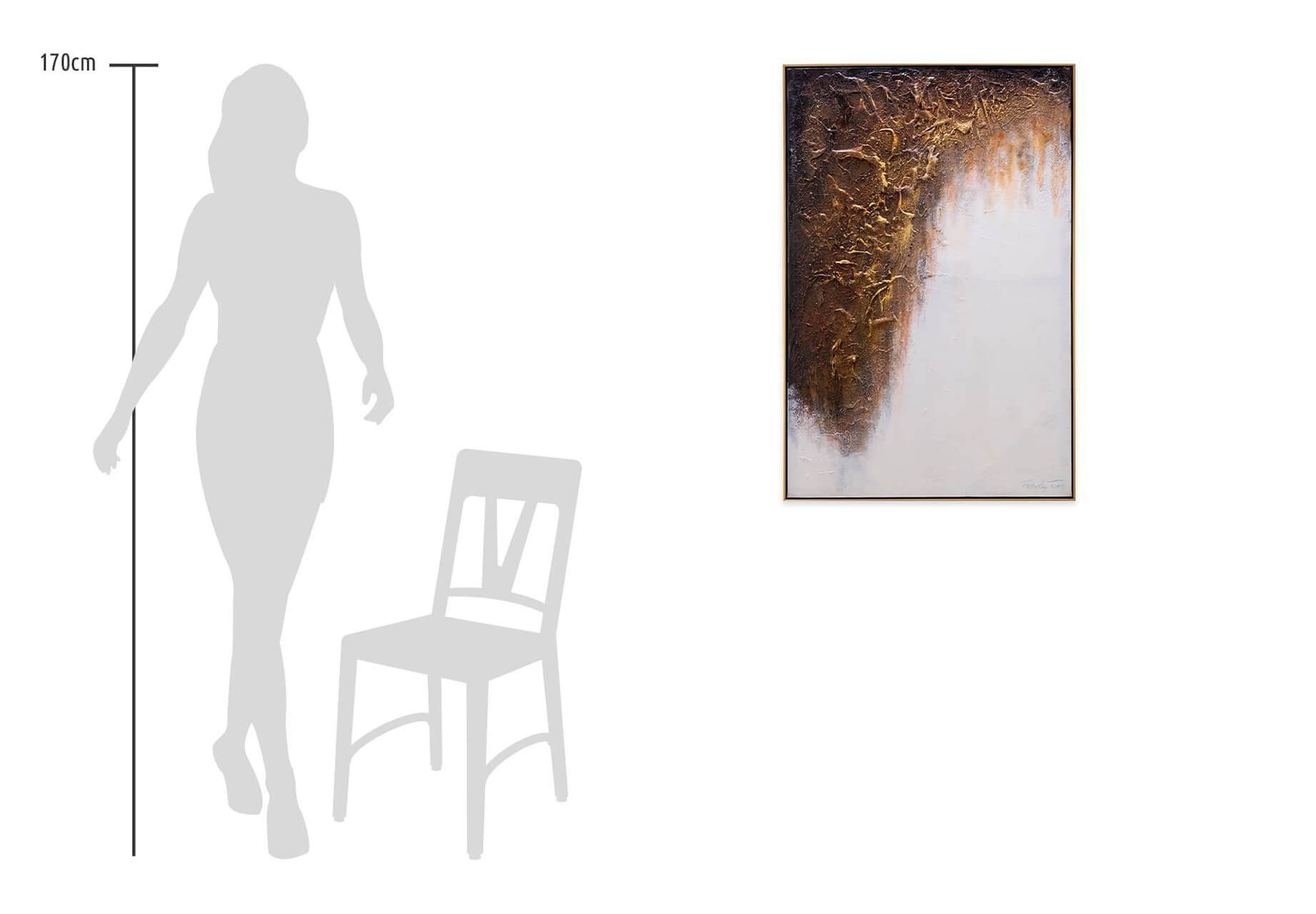 KUNSTLOFT Gemälde Kraft des Lichts Leinwandbild HANDGEMALT Wohnzimmer cm, 60x90 100% Wandbild
