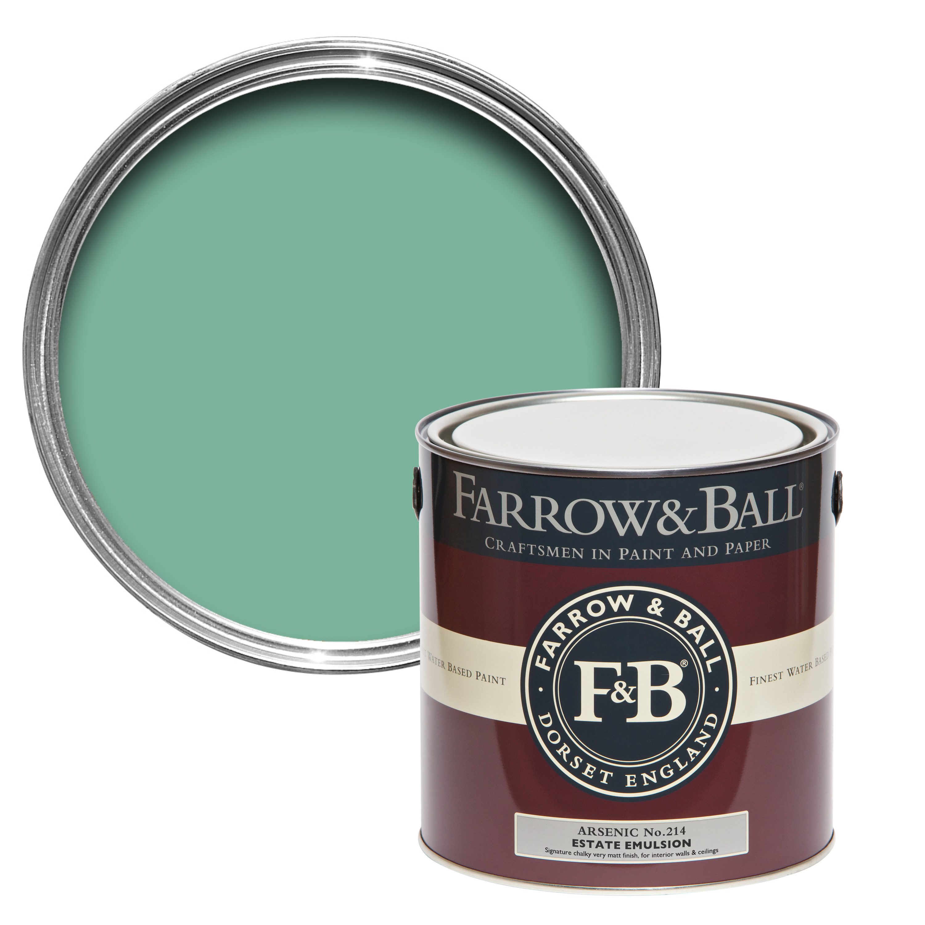Wandfarbe Farrow and Ball - Arsenic 214