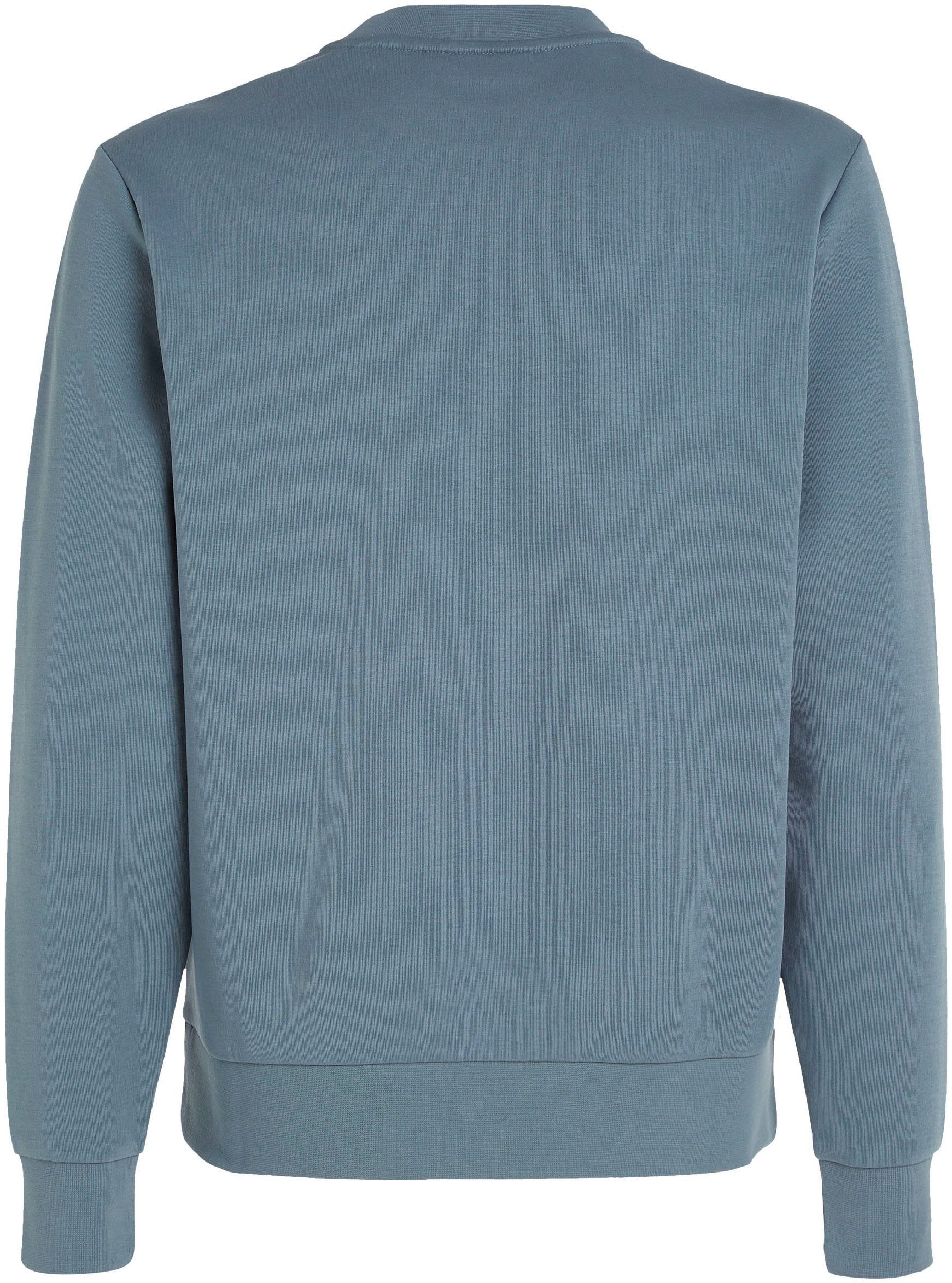 MICRO Sweatshirt Grey Klein Calvin halsnahmen Tar mit LOGO Rundhalsausschnitt SWEATSHIRT REPREVE