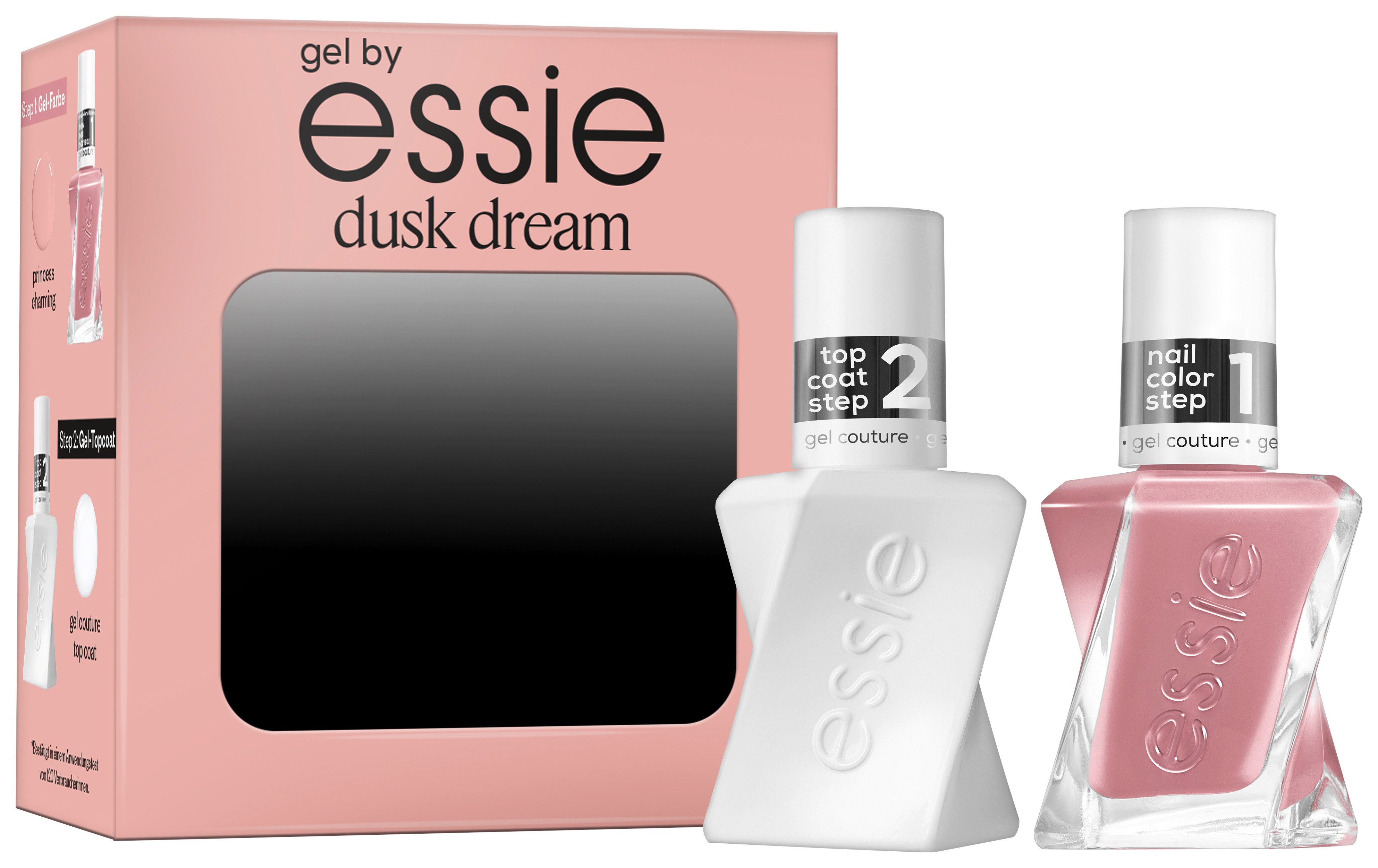 essie Nagellack-Set GEL COUTURE SET, 2-tlg., mit natürlichen Inhaltsstoffen