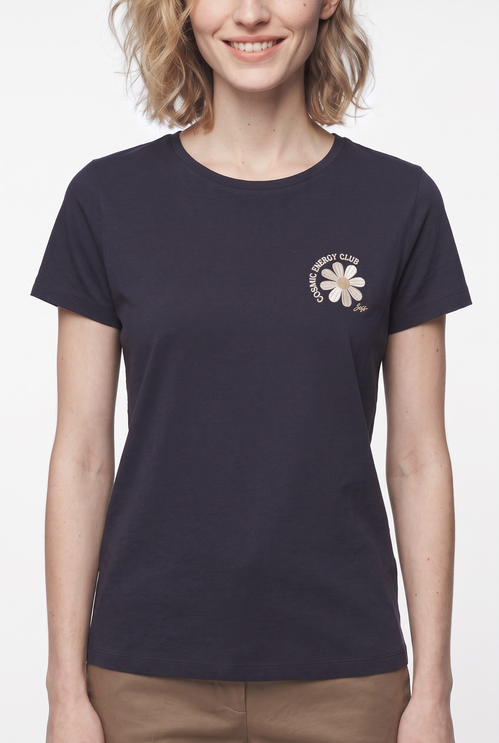 BOSS ORANGE T-Shirt Elove Premium Damenmode mit Stickerei, Slim Fit