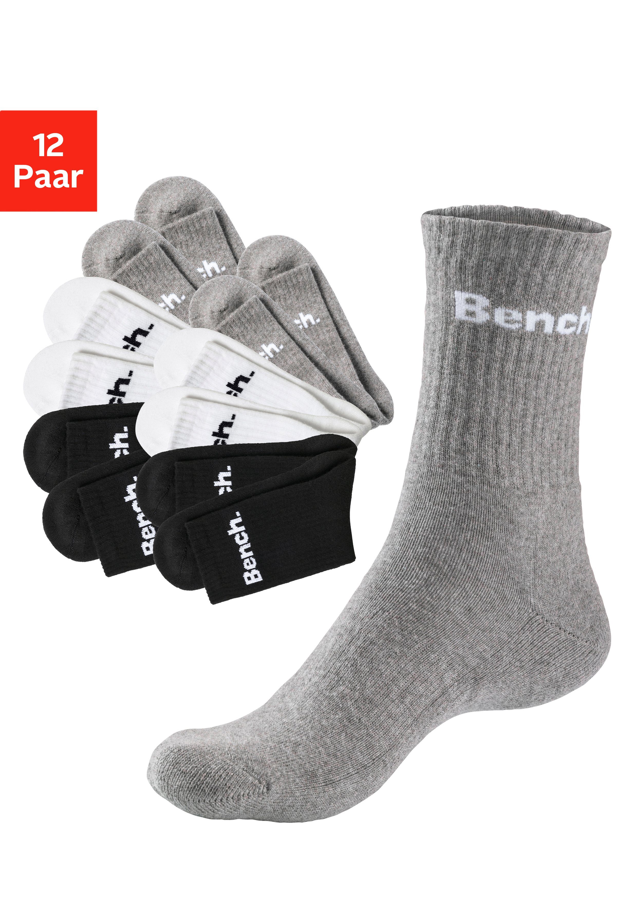 Bench. Tennissocken (Packung, 12-Paar) mit Fuß Polsterung günstig online kaufen
