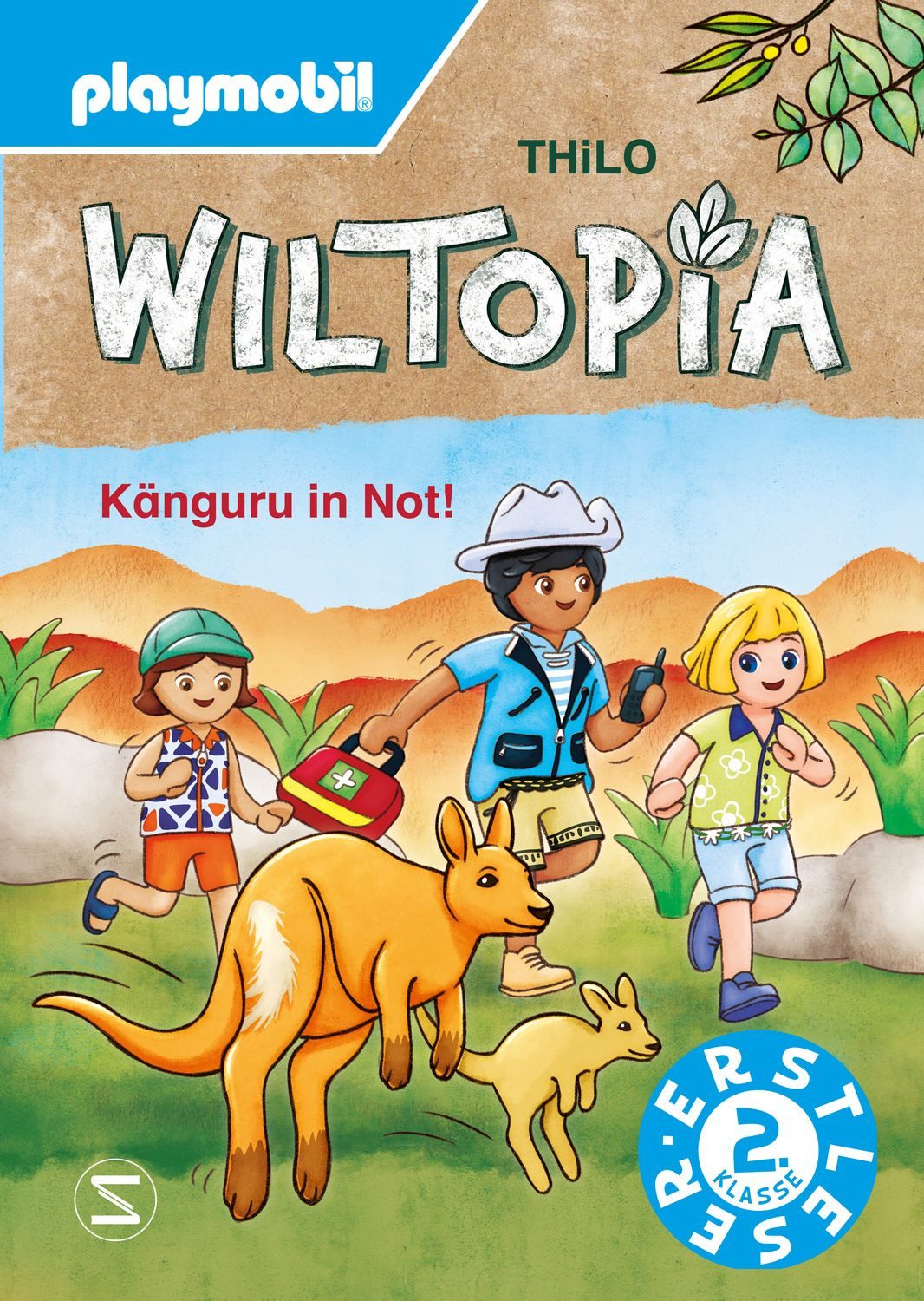 Kinderbuch PLAYMOBIL Wiltopia. Känguru in Not! Erstleser für Lesestufe 2, Zweite Thilo