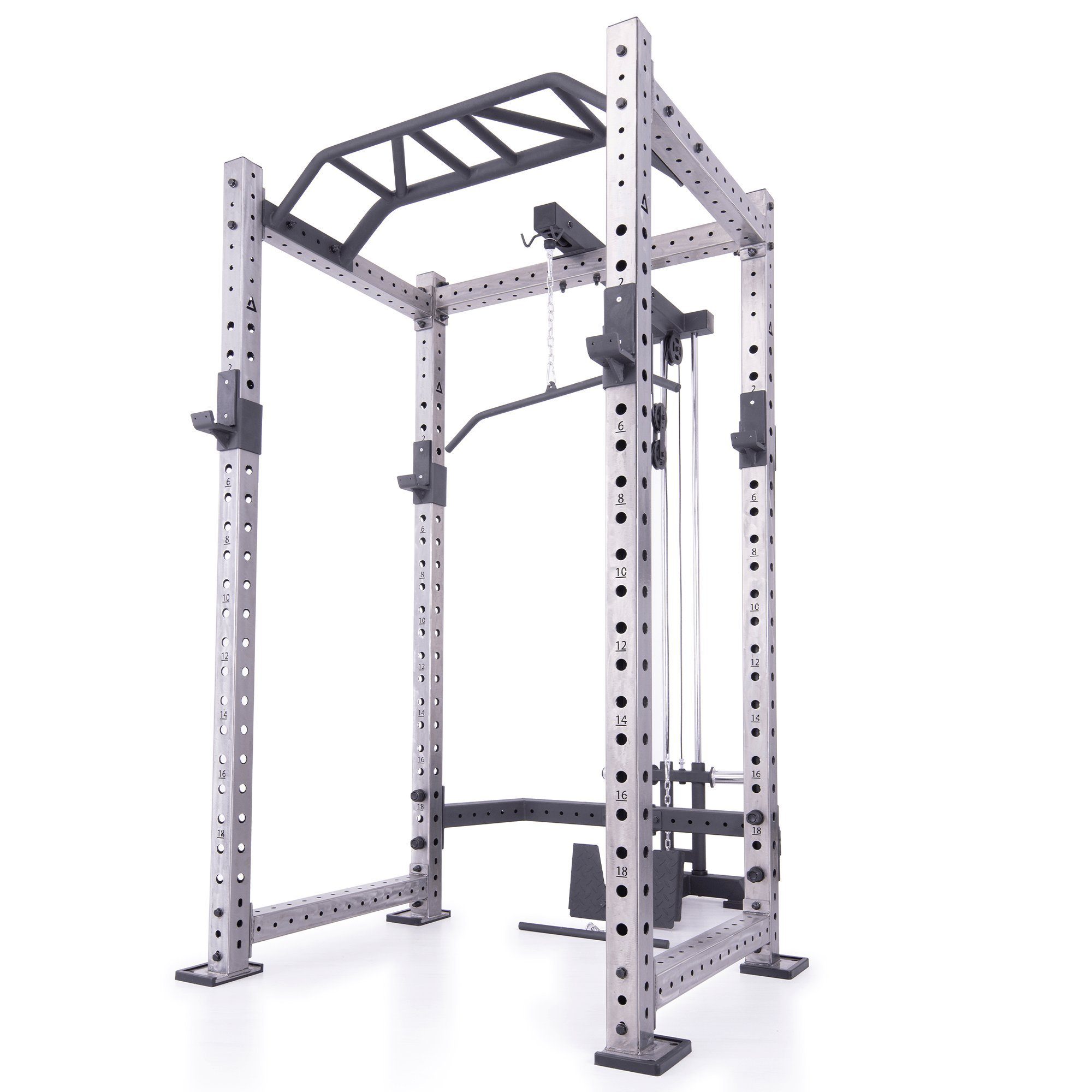 ATLETICA Power Rack R8-BlackHawk Power Rack, 226 cm Höhe, 123x181 cm Grundfläche silver