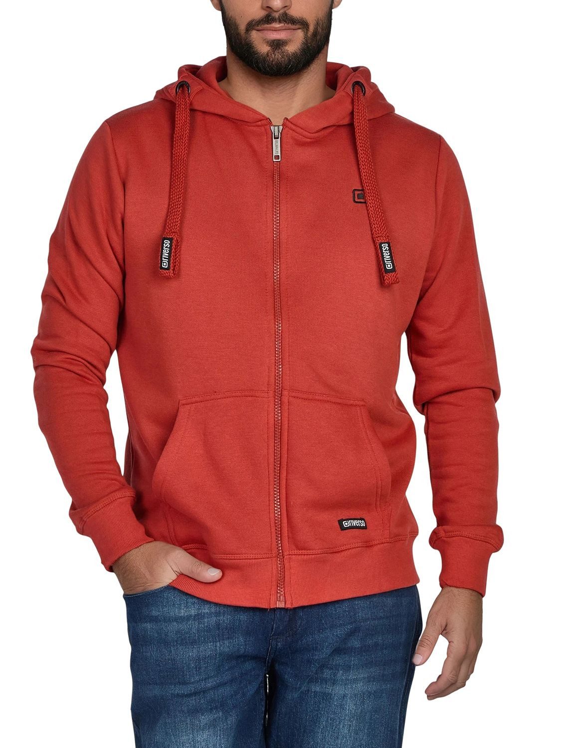 riverso Kapuzensweatjacke Herren Sweatjacke RIVNoah Regular Fit Hoodie mit Kängurutasche