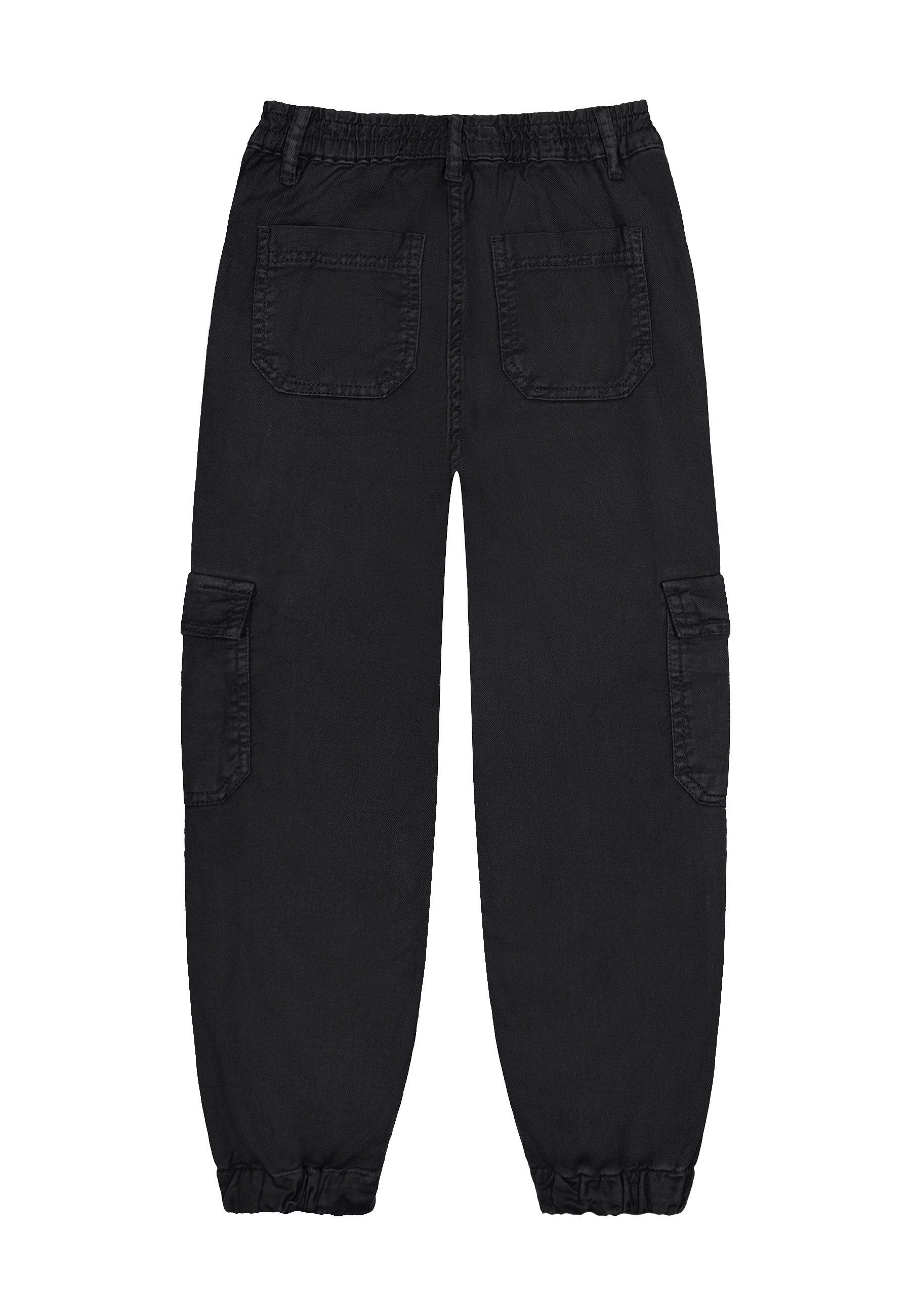 Twill-Cargohose Cargohose MINOTI (1y-14y) Dunkelgrau