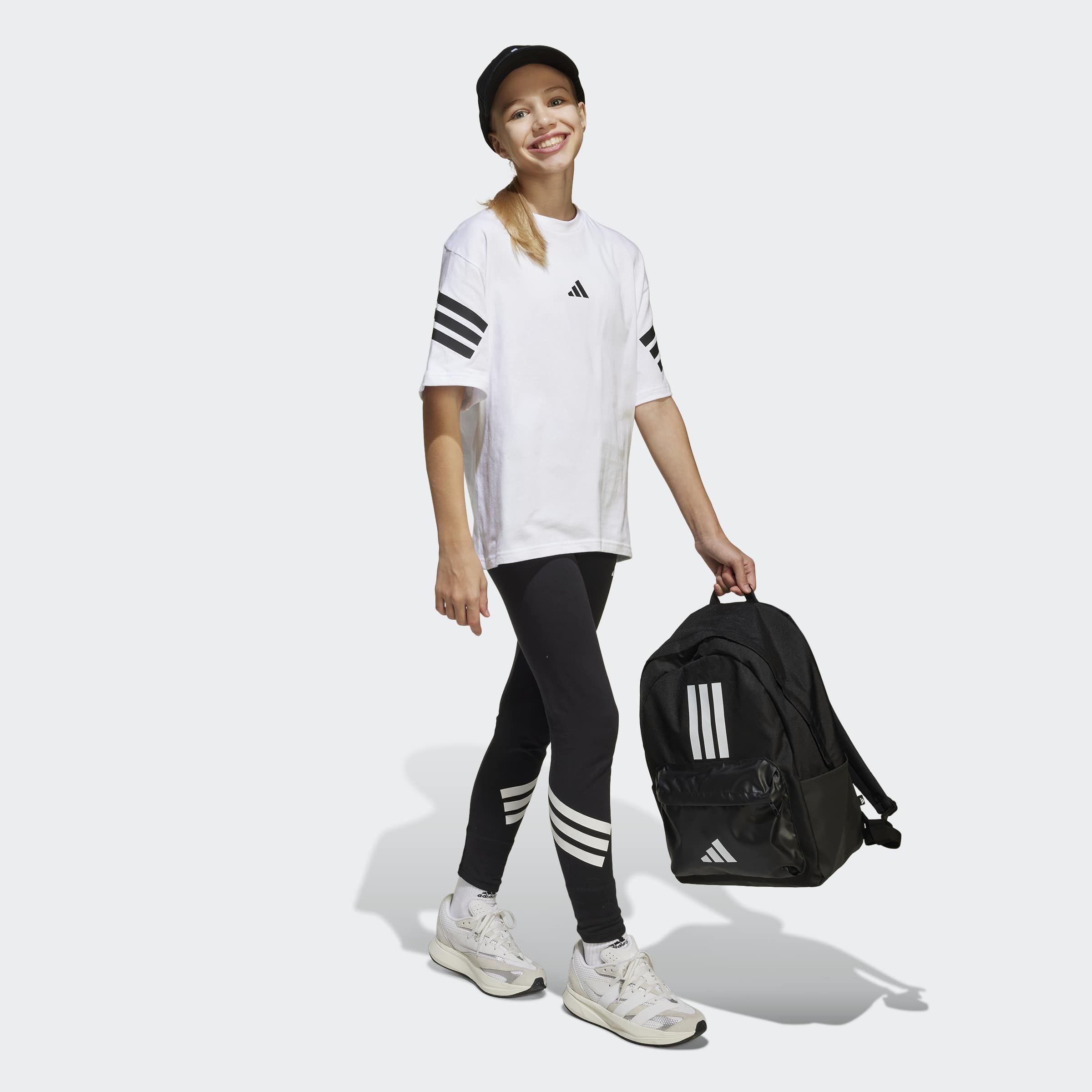 adidas Sportswear T-Shirt FUTURE ICONS 3-STREIFEN KIDS lockerer Schnitt, sportlicher Stil, Rundhalsausschnitt