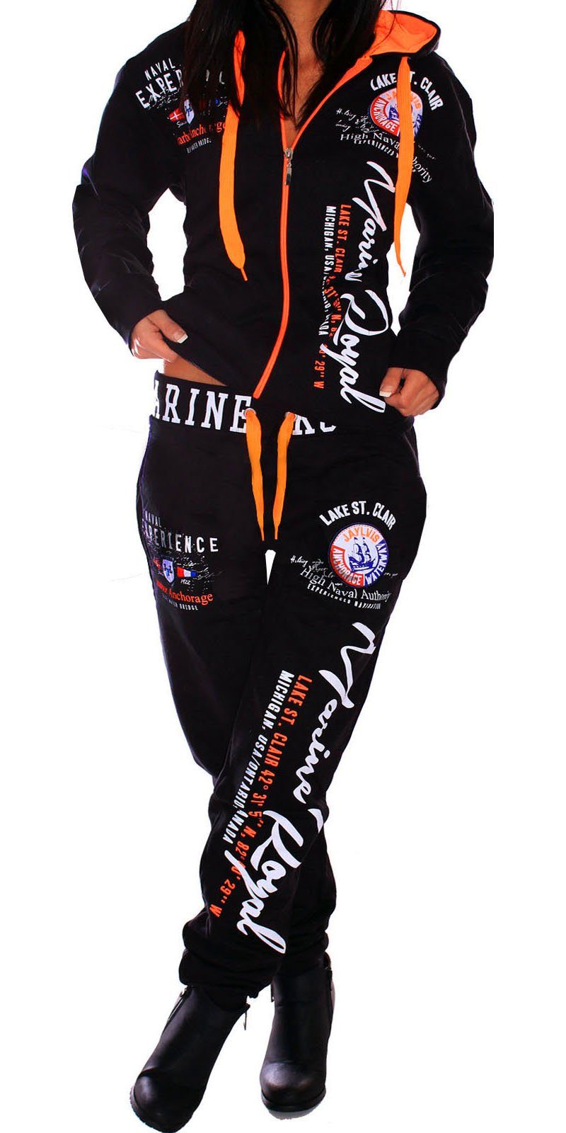 Jogginganzug Damen Trainingsanzug Sportanzug Streetwear Fitness Hausanzug Set