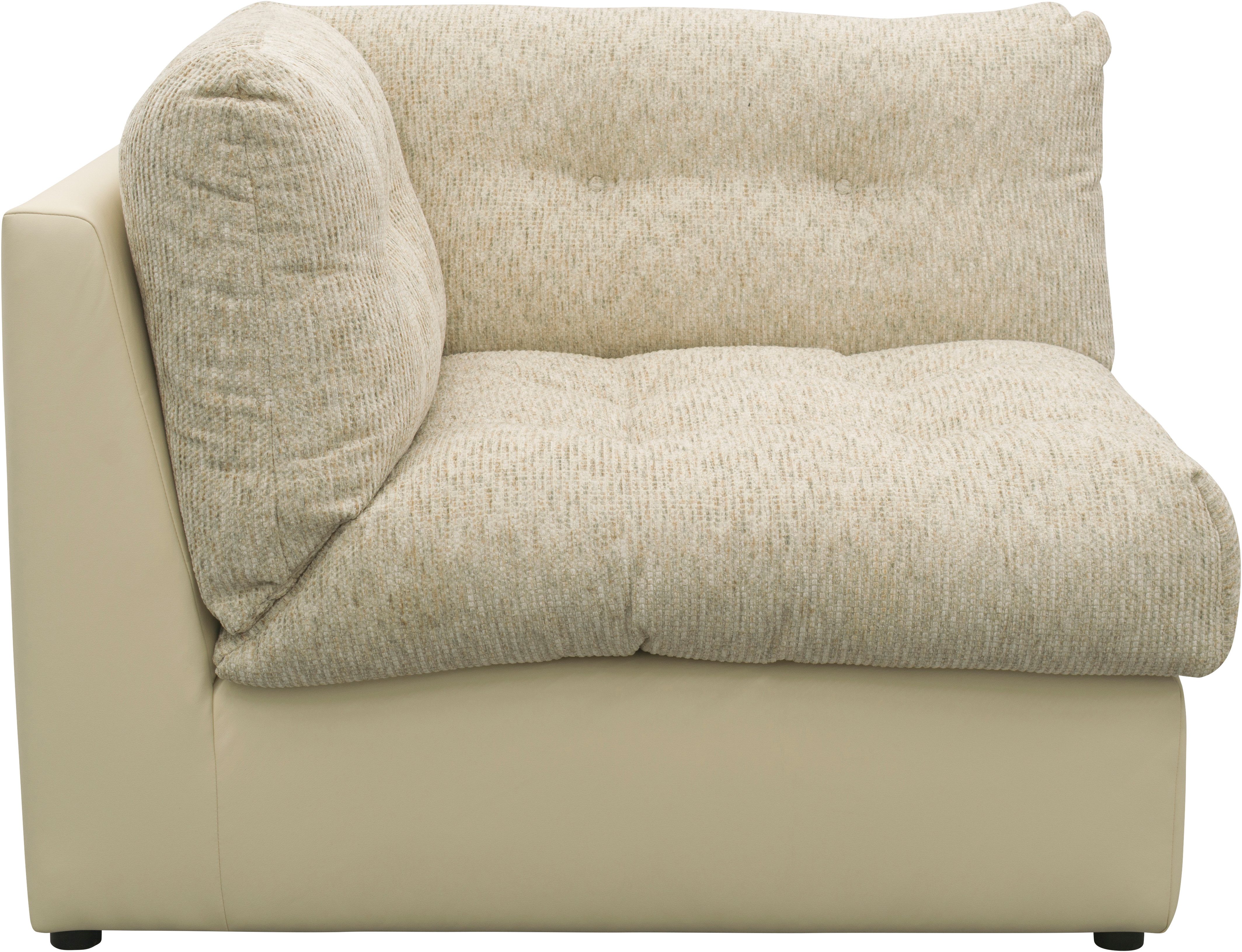 DOMO collection Sofa-Eckelement Caleo, B/T: 117/117 cm, modular, großzügige Polsterung, Federkern, erweiterbar mit Sofaelement, Einzelsofa