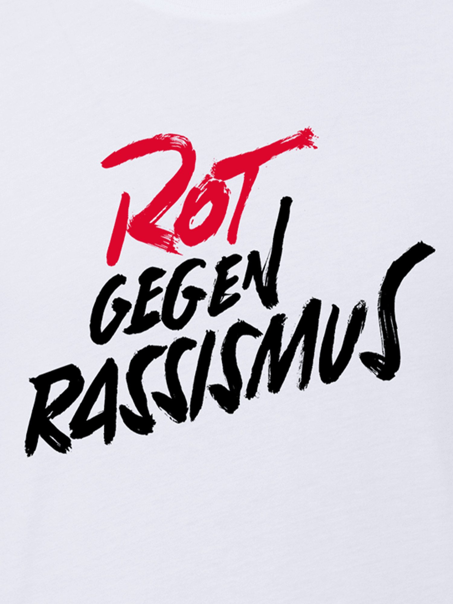 FC Bayern München T-Shirt FC Bayern München I T-Shirt Rot gegen Rassismus I Unisex I Weiß