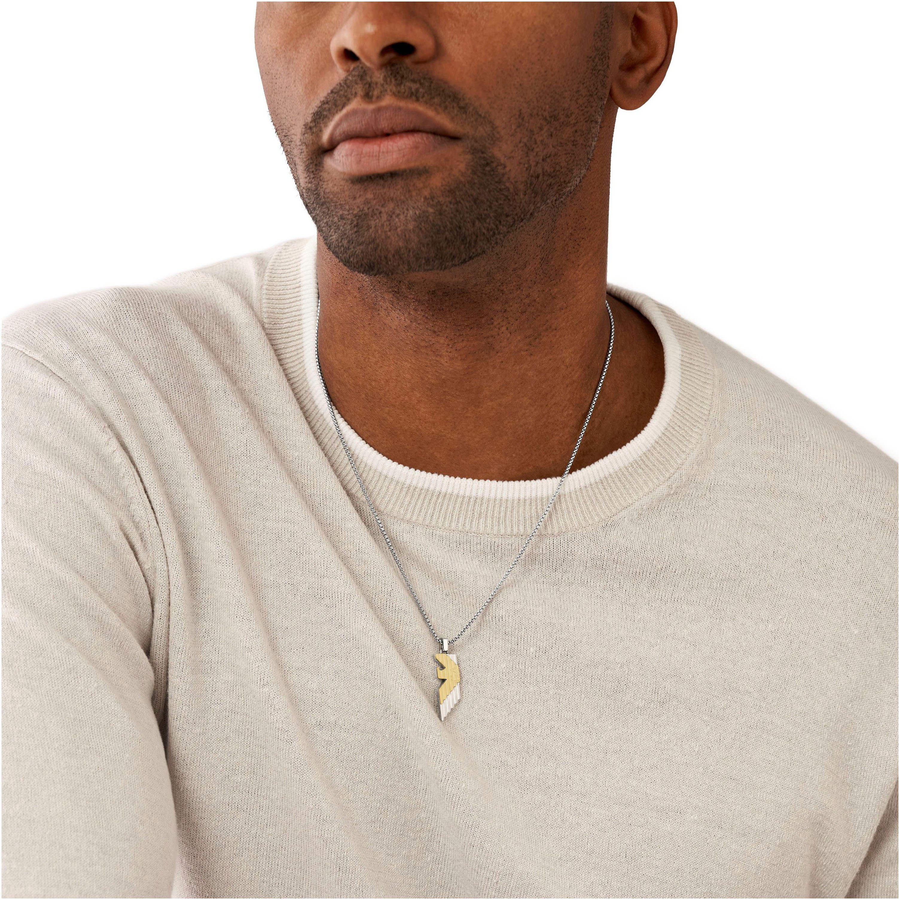 Emporio Armani Edelstahlkette Schmuck Geschenk Edelstahl Halskette EAGLE LOGO