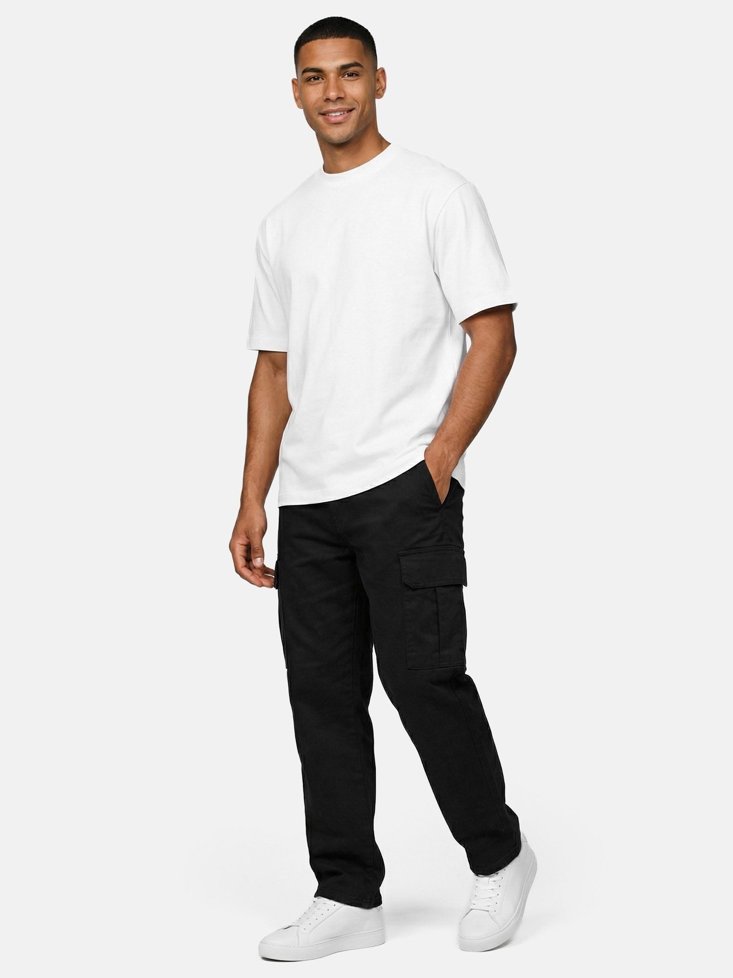 Tazzio Straight-Jeans A112 Regular Fit Cargo Denim Jeans Hose