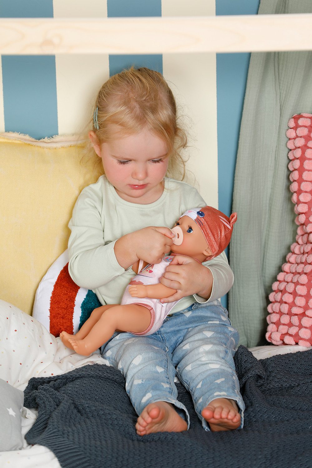 Baby Born Babypuppe Lena Katze 36 cm, für Kinder ab 12 Monaten; funktioniert ohne Batterien