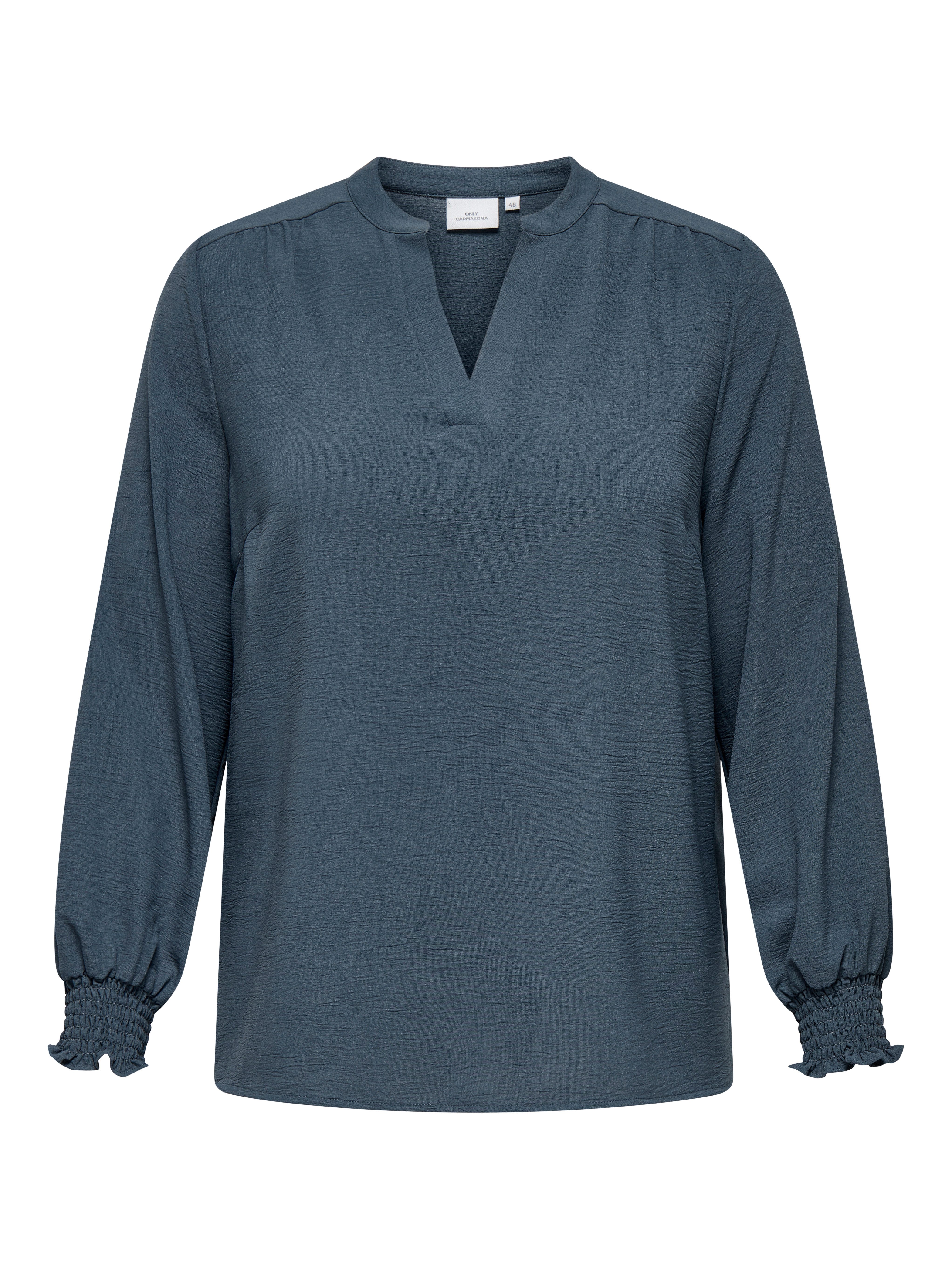 Shirtbluse CARMETTA LIFE V-NECK TOP WVN NOOS
