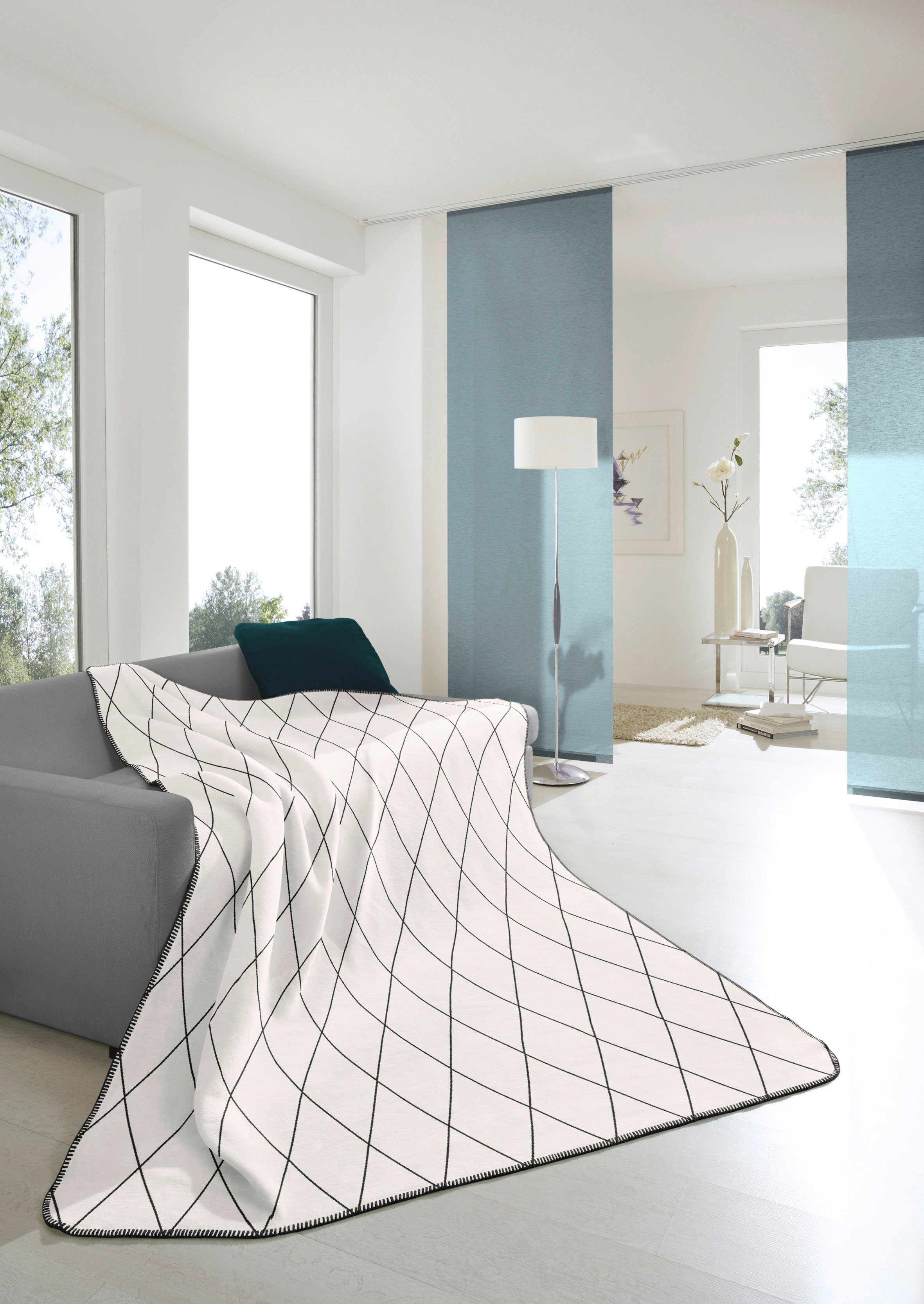 Wohndecke Andas, andas, mit modernem Zierstich