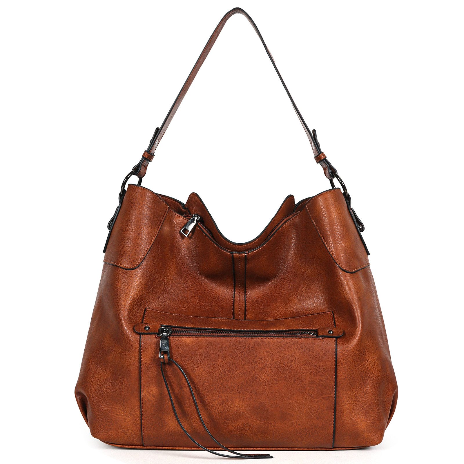 TAN.TOMI Schultertasche Handtasche Damen Shopper Lederimitat Groß Umhängetasche Schultertasche