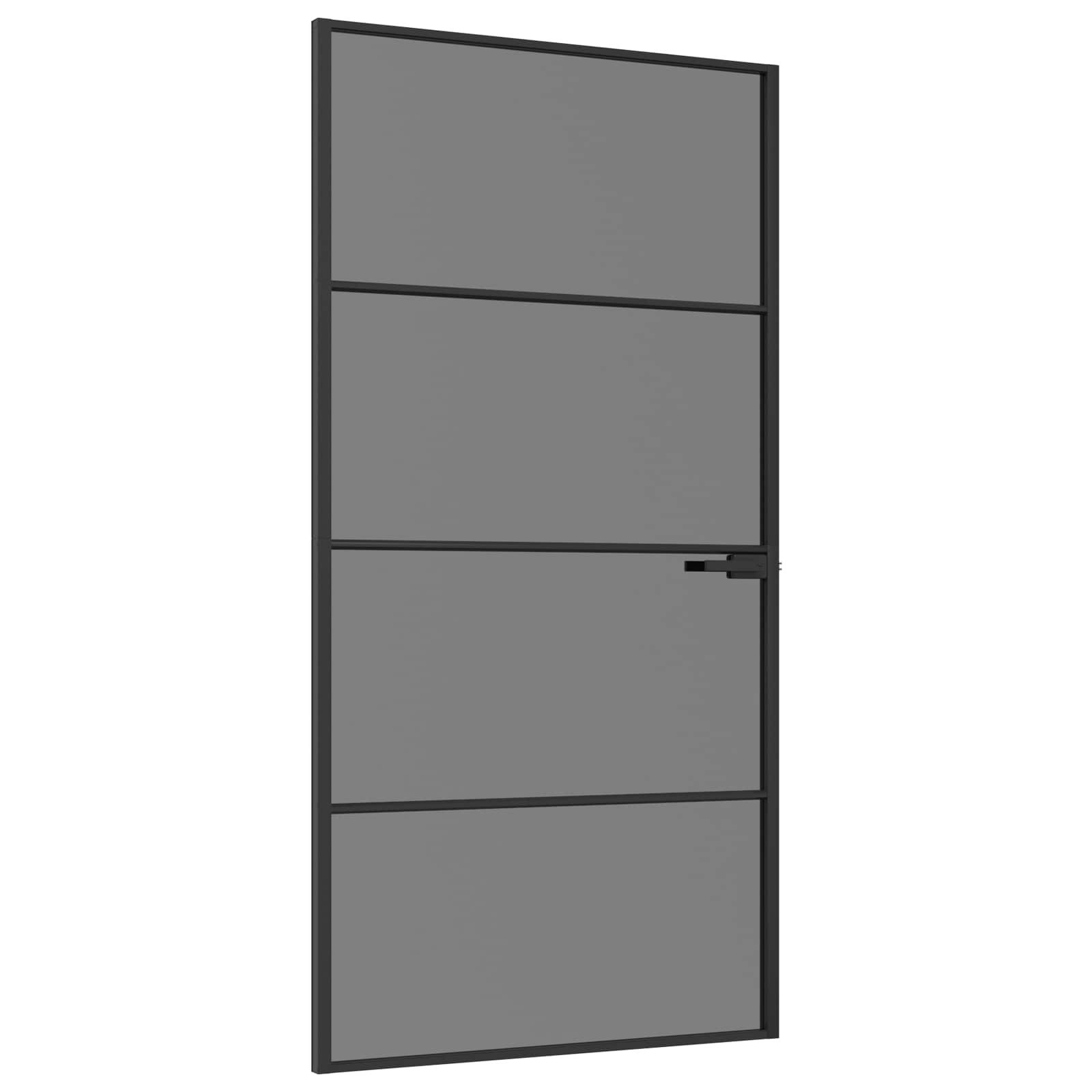 vidaXL Haustür Interior Tür 102,5 x 201,5 cm Verbautes Glas und Aluminium (1-St)